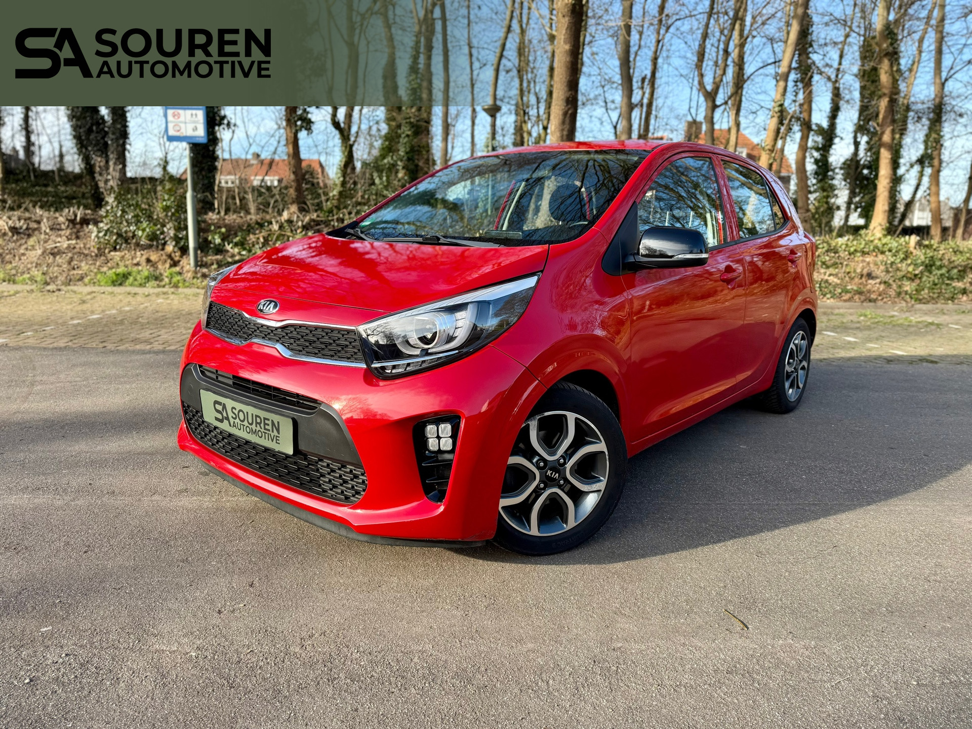 Kia Picanto 1.0 CVVT First Edition / Navi/Carplay/Android/Climate/Cruise controle/leren stuur / Achterruitrij Camera / Alu Velgen 2017 - voorkant