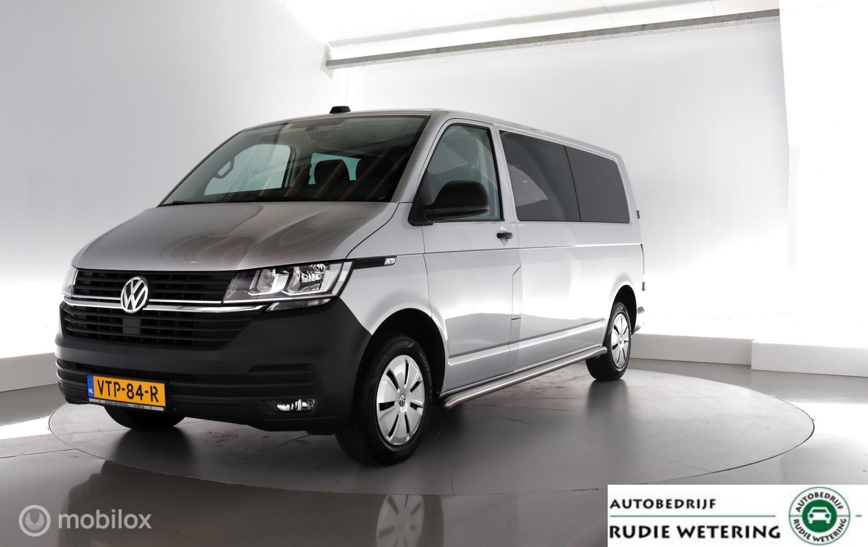 Volkswagen Transporter 2.0 TDI L2H1 DC Comfortline 6-pers.|trekhaak|nav|dab|pdc. 2023 - voorkant