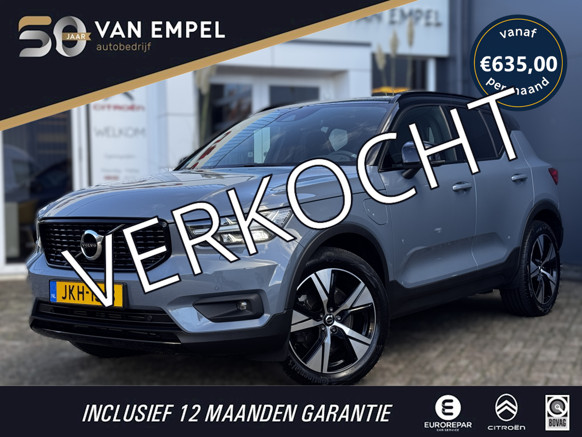 Volvo XC40 1.5 T4 Recharge R-Design | SoH 94,3% | Trekhaak | Elek. Achterklep | Adaptive Cruise| Camera | H&K | Winter Pack| 2022 - voorkant