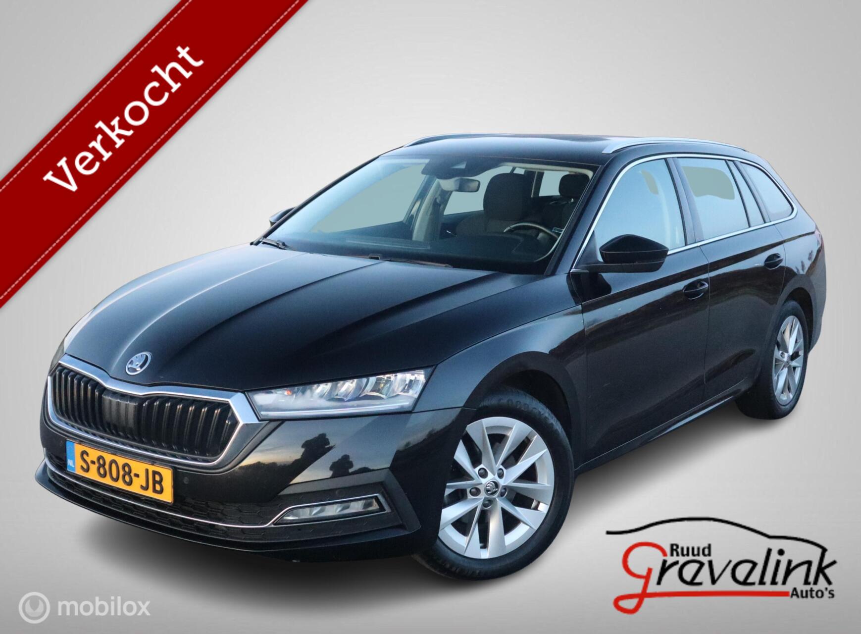 Skoda Octavia TSI 110 PK H6 B.Edition Navi Digi Cockpit Trekhaak Stoelverwarming Chroom 17"Velgen 2022 - voorkant