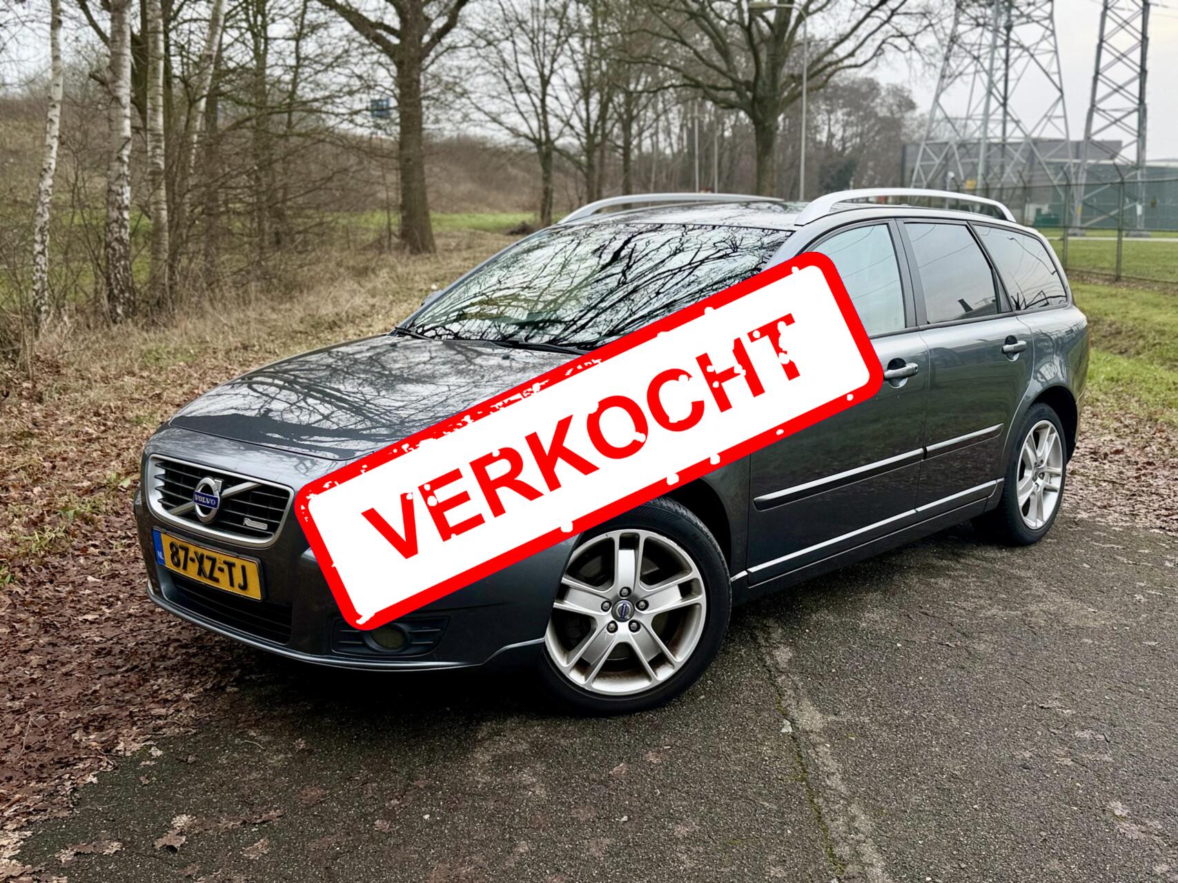 Volvo V50 2.4 D5 R-design AUT Leder Clima NAP ✅ 2007 - voorkant