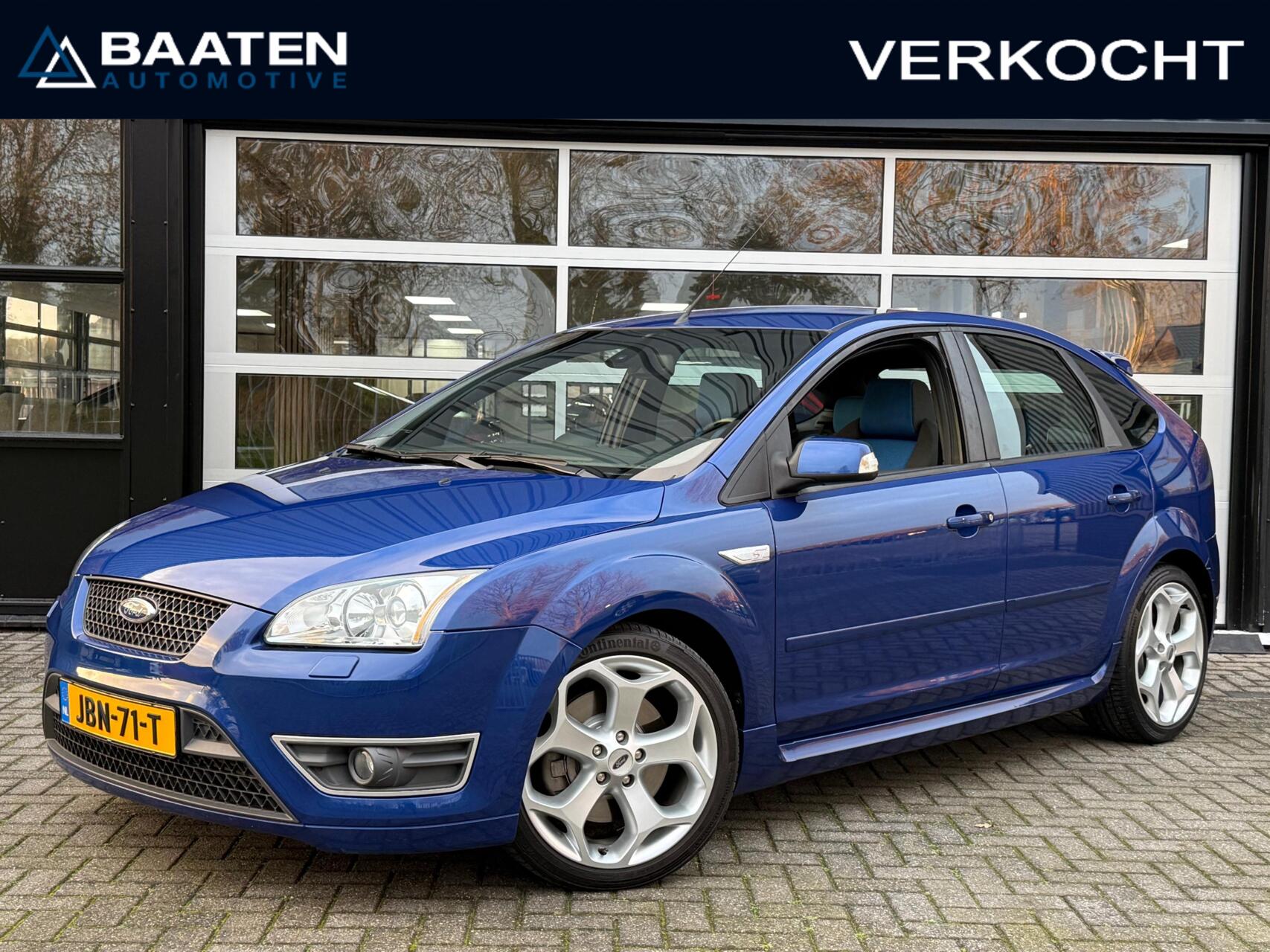 Ford Focus 2.5-20V ST|1eig.|88.900km|Historie|Performance Blue|5-deurs 2006 - voorkant
