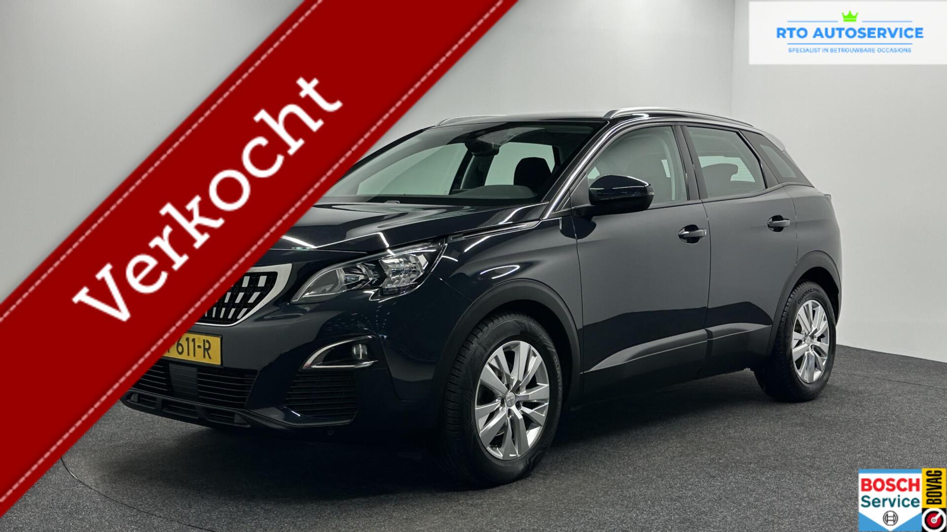 Peugeot 3008 1.2 PureTech Active TREKHAAK CARPLAY ECC NAVI CRUISE. 2019 - voorkant