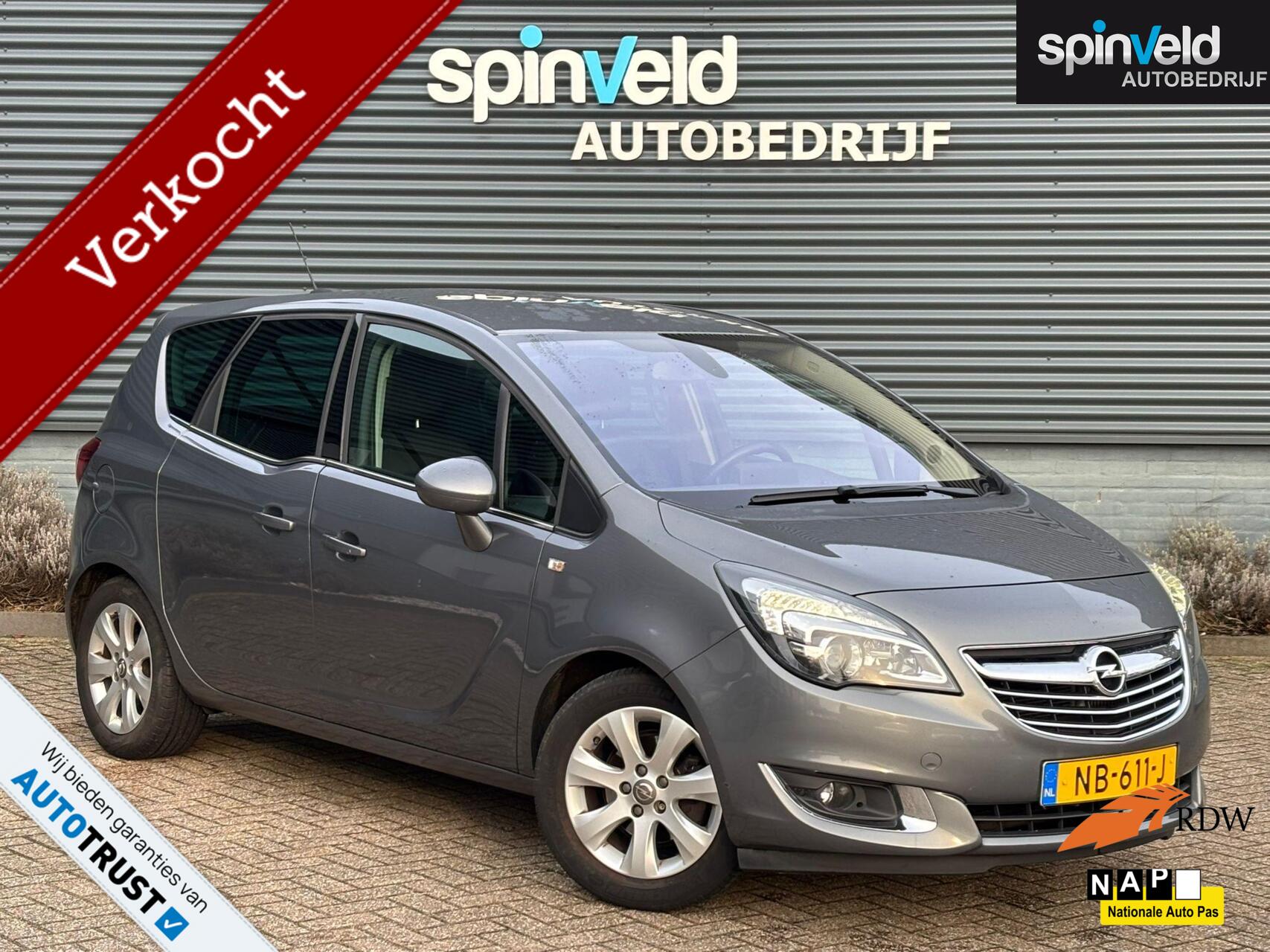 Opel Meriva 1.4 Turbo Blitz BJ`16 NAP NL NAVI storing Centrale vergrendeling 2016 - voorkant