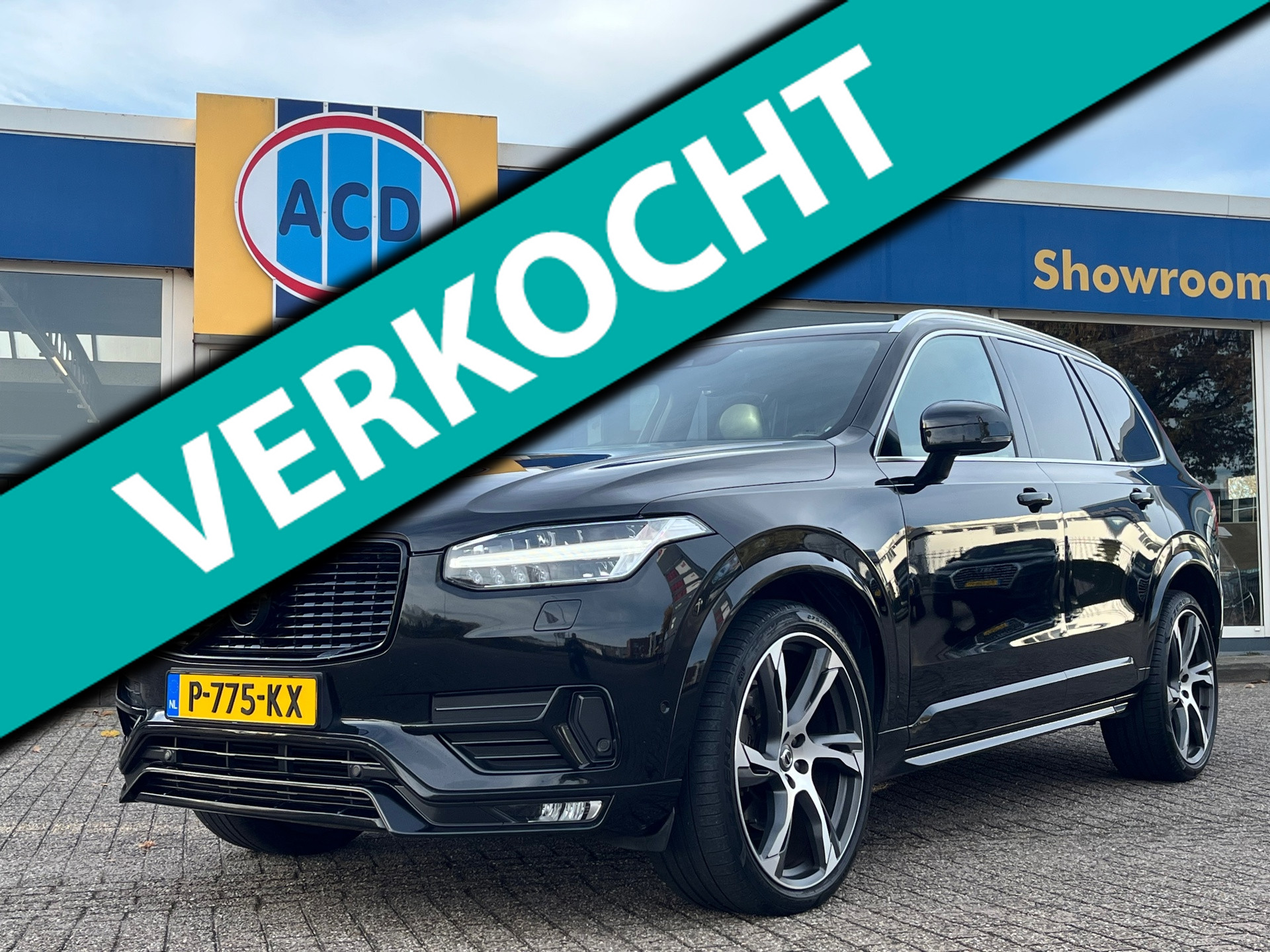 Volvo Xc90 2.0 T6 320PK AWD R-Design 5P.| 22"Lmv | Trekhaak wegklapbaar | Full led | Carbon afwerking int. | 2016 - voorkant