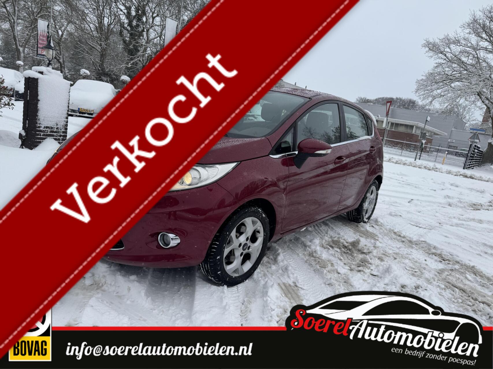 Ford Fiesta 1.25 Ghia 5deurd airco trekhaak lm velgen boekjes 2010 - voorkant
