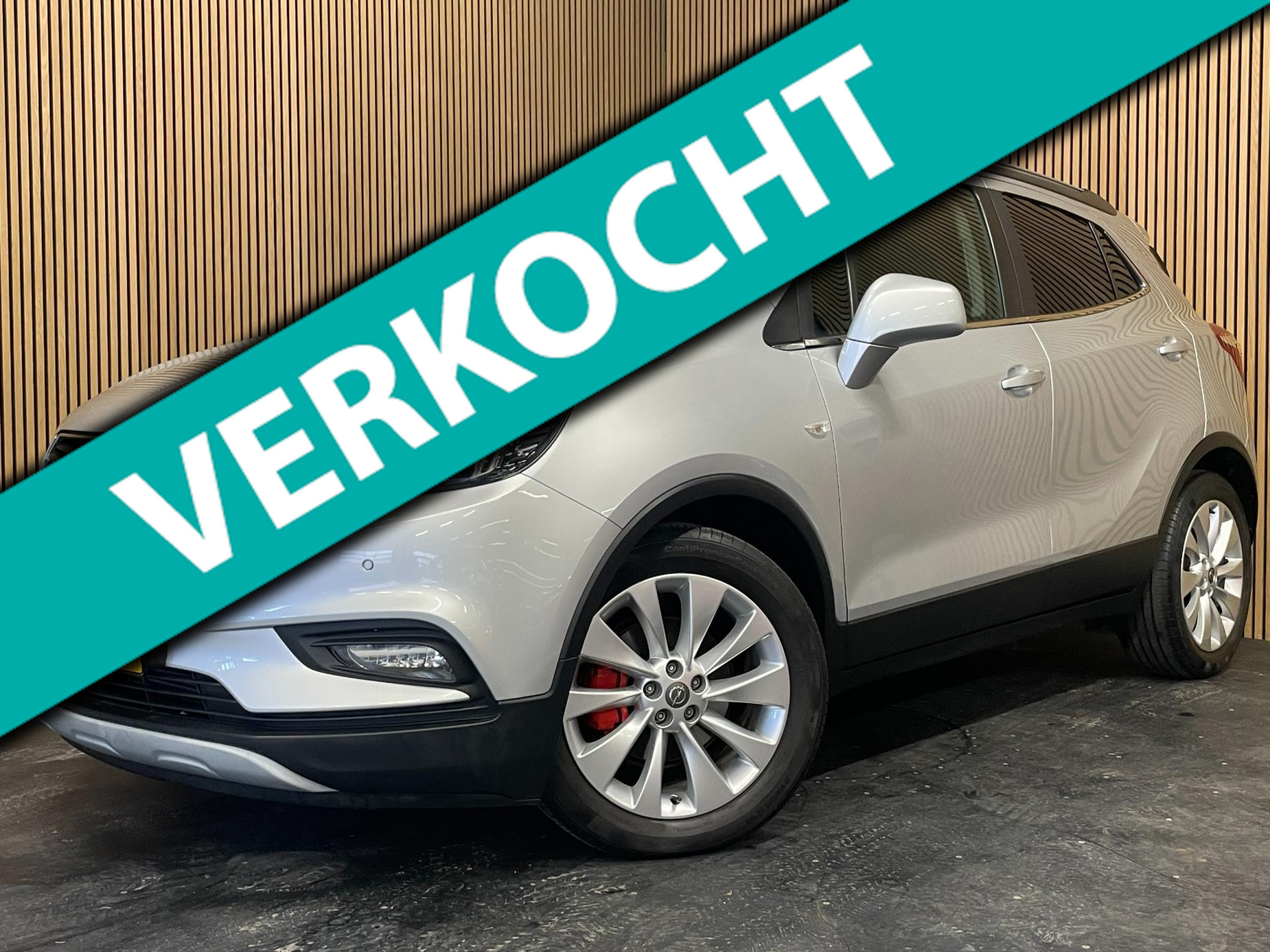 Opel Mokka 1.4 Turbo|140PK|1/2 LEDER|APPLE CARPLAY|CAMERA|STOEL+STUURVERWARMING|NAVIGATIE|FIETSENDRAGER|CRUISE CONTROL|PDC V+A| 2017 - voorkant
