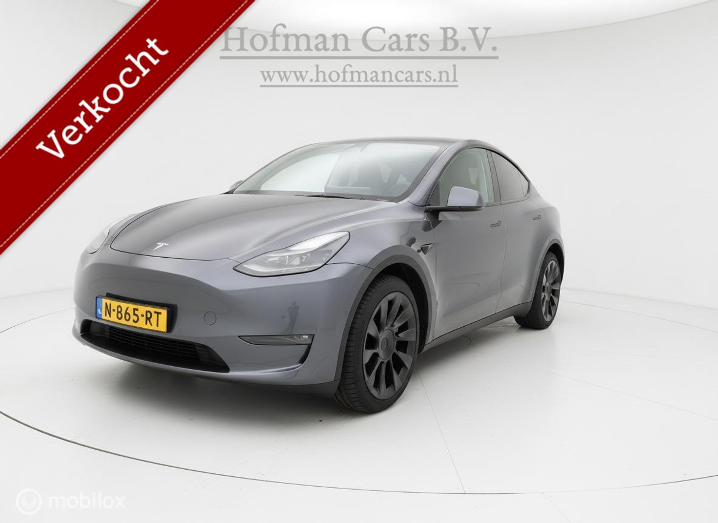 Tesla Model Y Long Range Dual Motor AWD 75 kWh TREKHAAK Incl. BTW Autopilot 2021 - voorkant