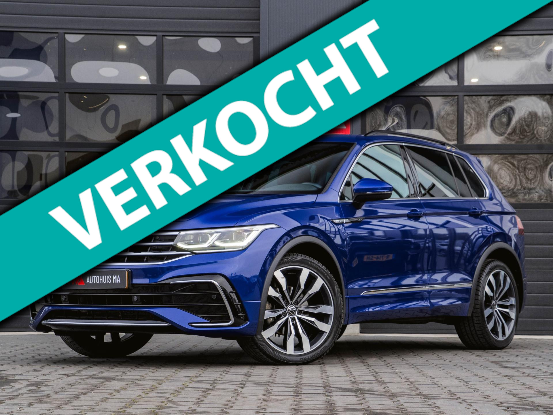 Volkswagen Tiguan 1.5 TSI 2x R-line Stoelverw.|Trekhaak|ACC|Stuurverw.|Camera|Virtual Cockpit 2021 - voorkant