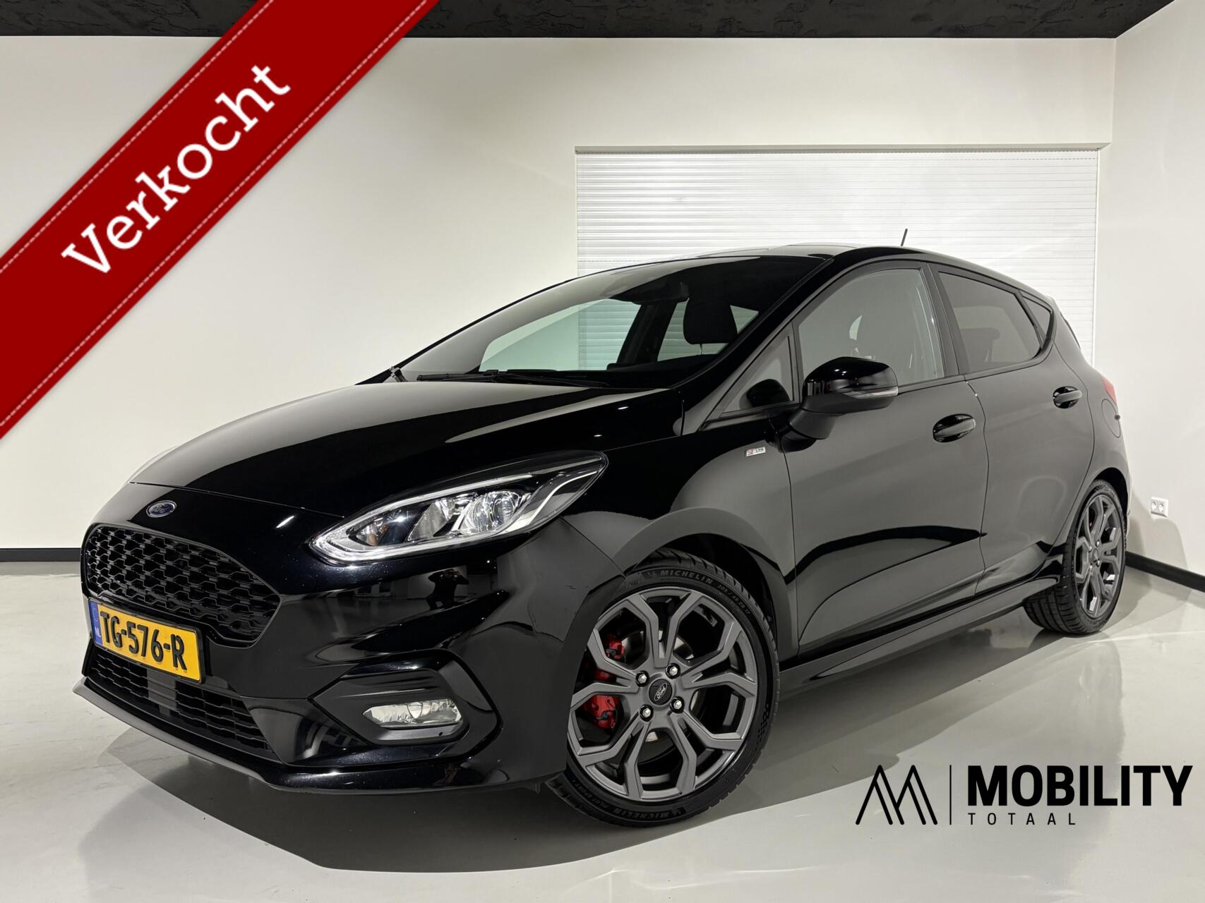 Ford Fiesta 1.0 EcoBoost ST-Line 145pk |NL-AUTO|Carplay|Trekhaak|Clima|Navi|Cruisecontrol|PDC| 2018 - voorkant