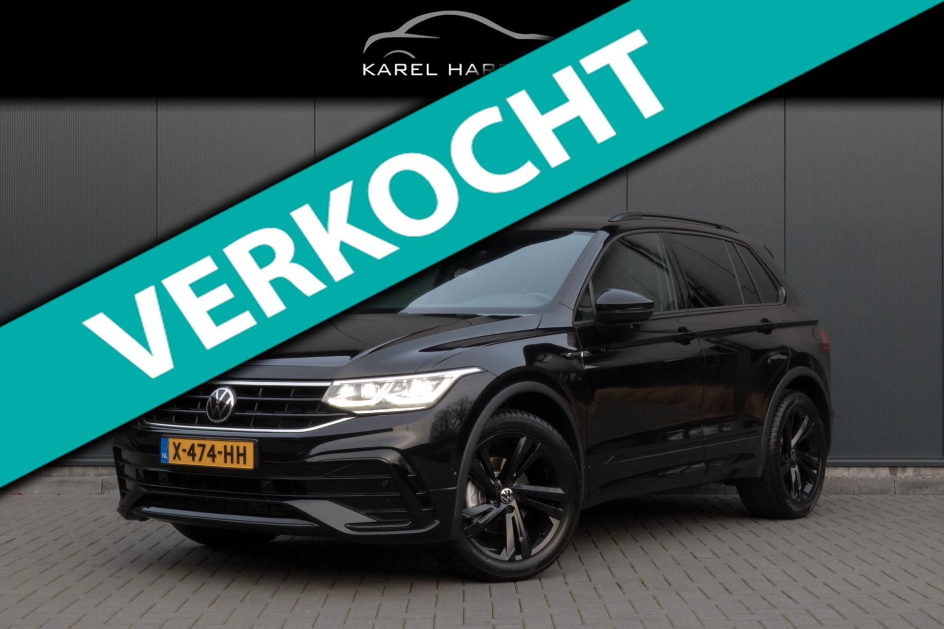 Volkswagen Tiguan 1.5 TSI R-Line Business+ R-LINE | ACC | TREKHAAK | STOELVERWARMING | BLIND SPOT | SFEERVERLICHTING 2021 - voorkant