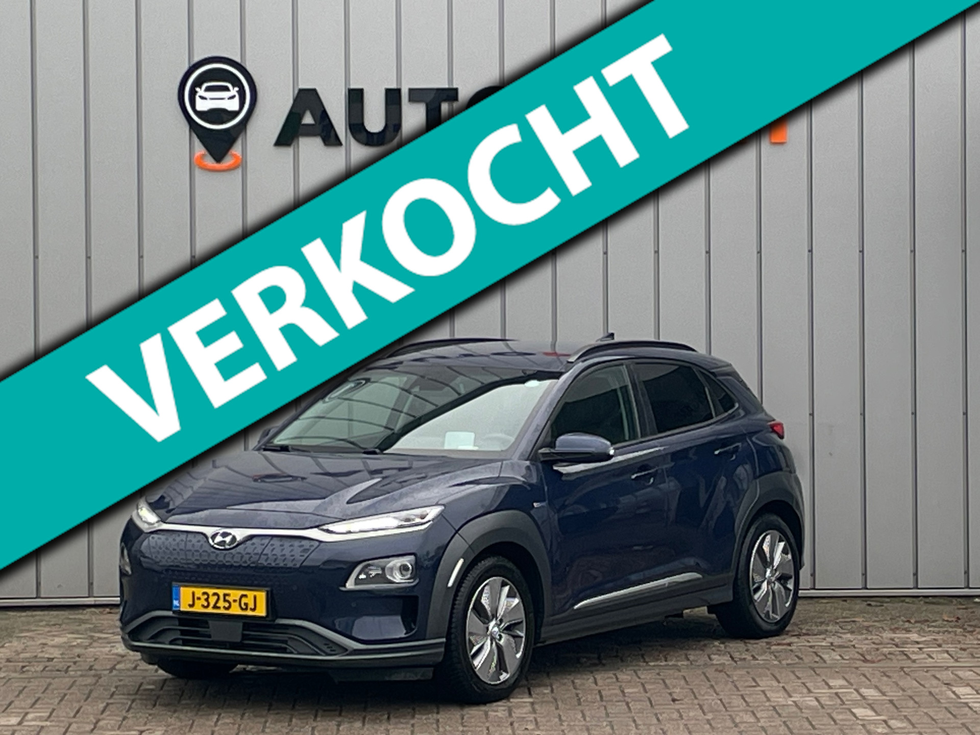 Hyundai Kona EV Premium 64 kWh FASE3|SOH100%1E EIG|DEALEROND|HUD|STOELVRM+VERKOELING|LEER|CARPLAY|STUUR.VRM|ADAPT.CRUISE| 2020 - voorkant