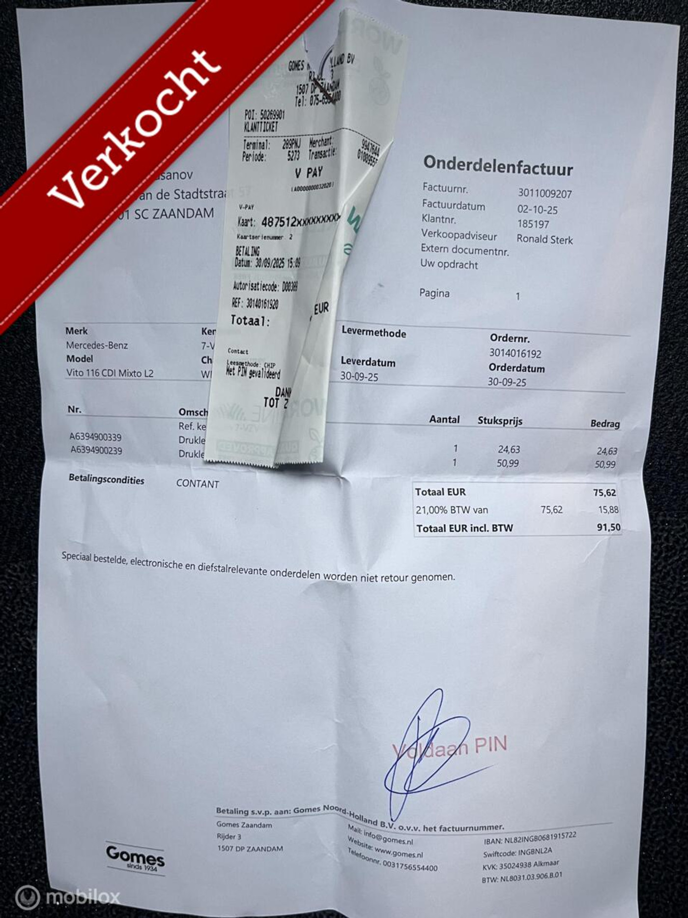 Foto van Mercedes-Benz Vito Business Van