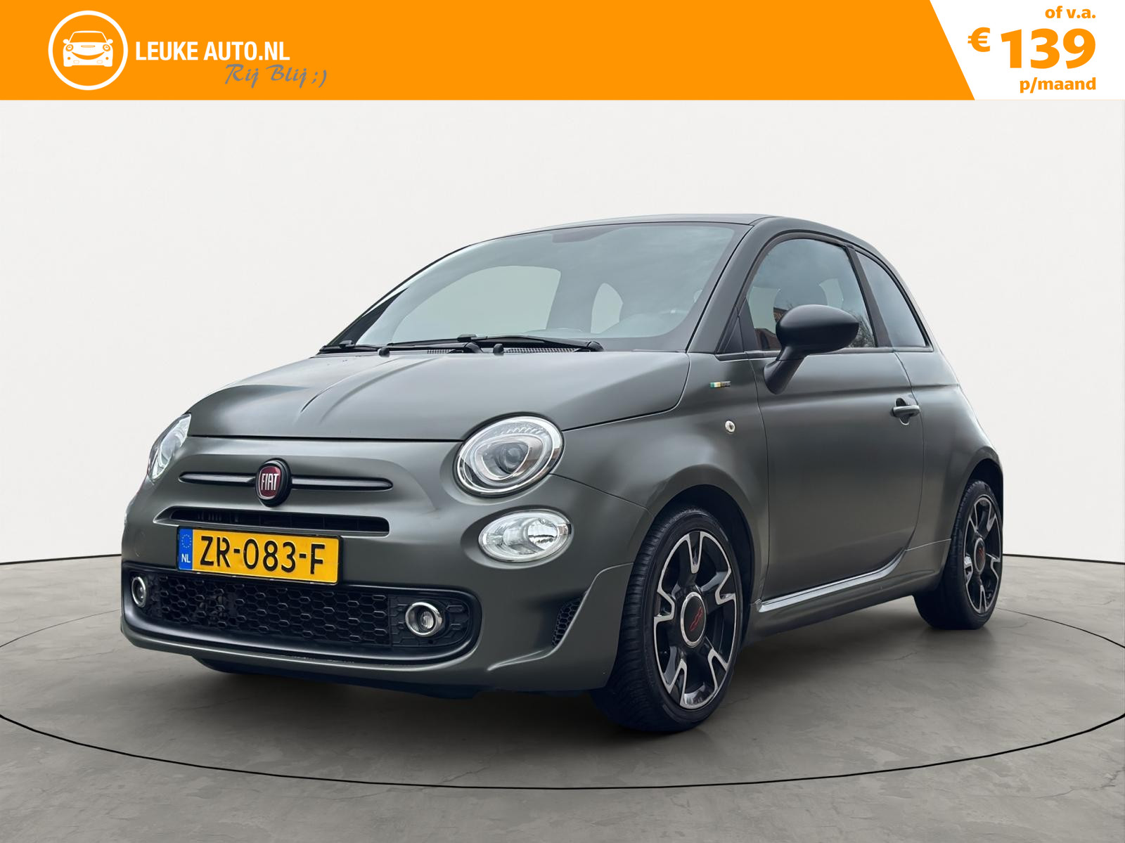 Fiat Fiat 500 0.9T 86PK Turbo Sport 2017 - voorkant