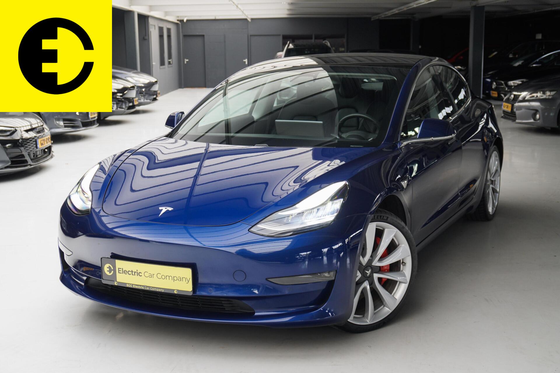 Tesla Model 3 Performance AWD 75 kWh | SOH 96% | Premium audio 2019 - voorkant