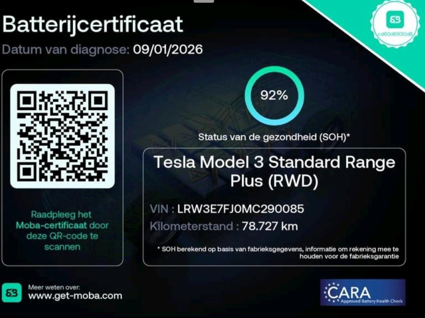 Foto van Tesla Model 3