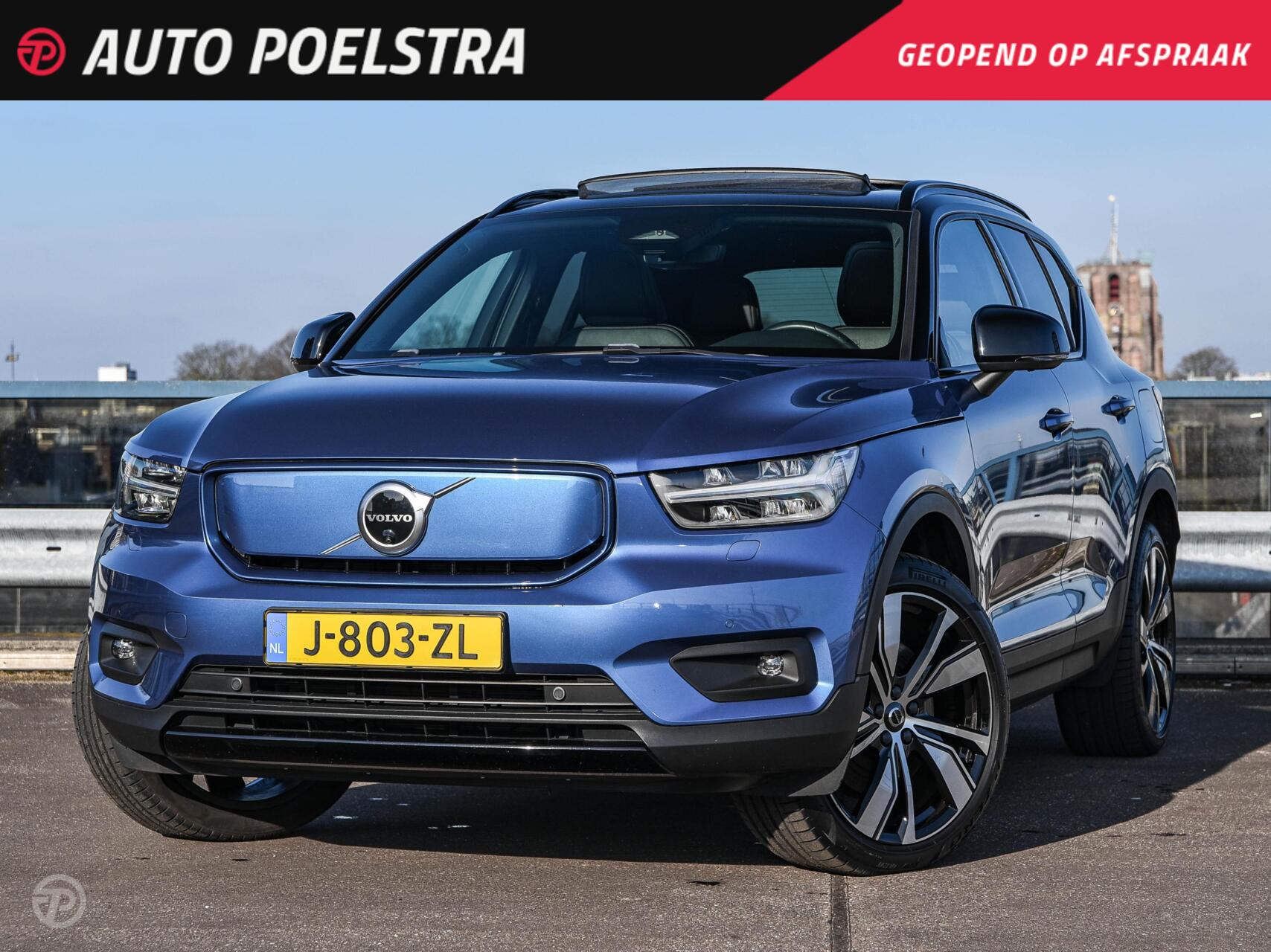 Volvo XC40 Recharge P8 AWD R-Design 78 kWh 408 PK Panoramadak Harman Kardon Rondomzicht Camera Cruise Control Adaptief 2020 - voorkant