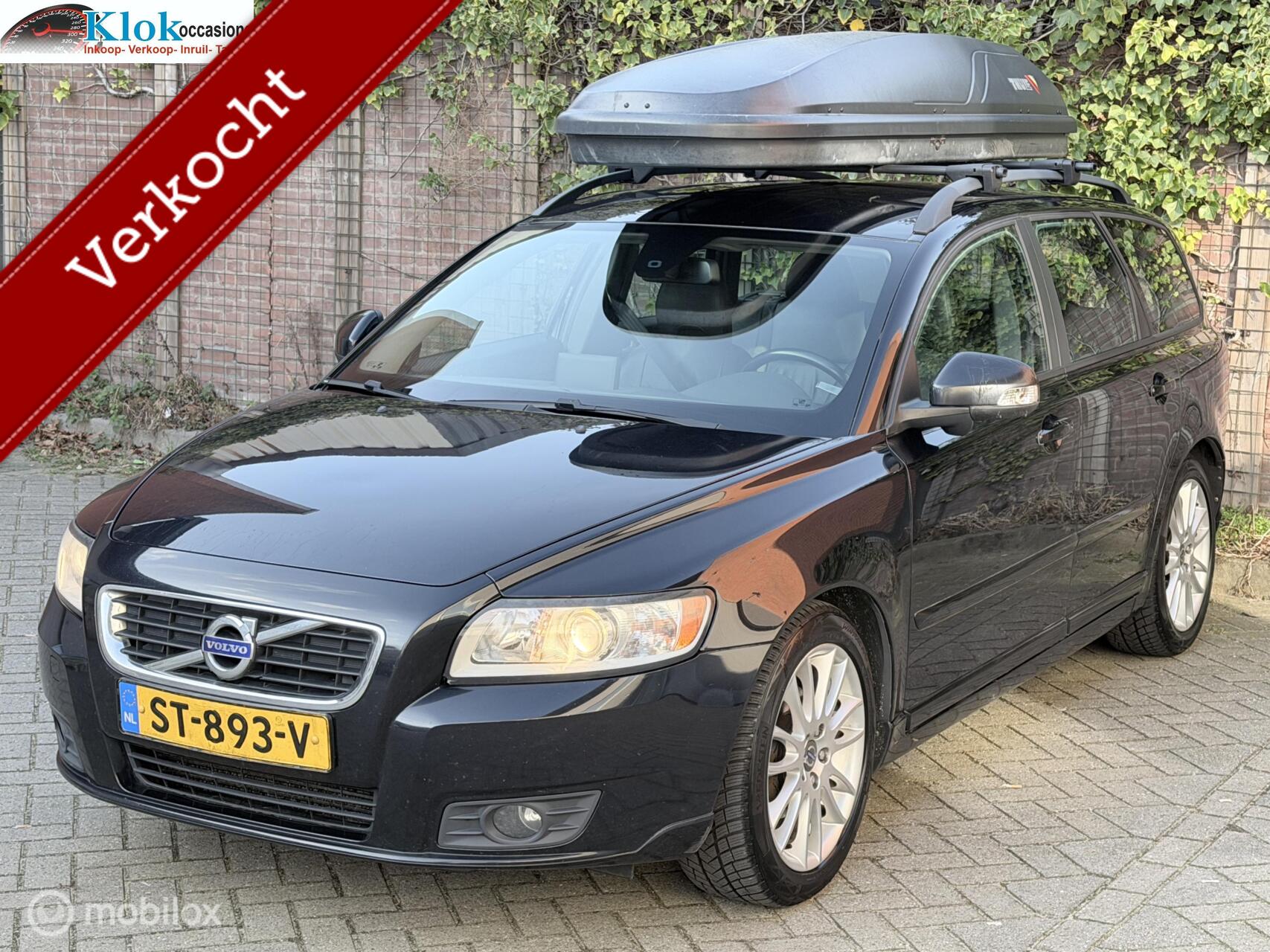 Volvo V50 1.6D S/S Summum Cruise Dodehoek Trekhaak Leer Navi 2010 - voorkant
