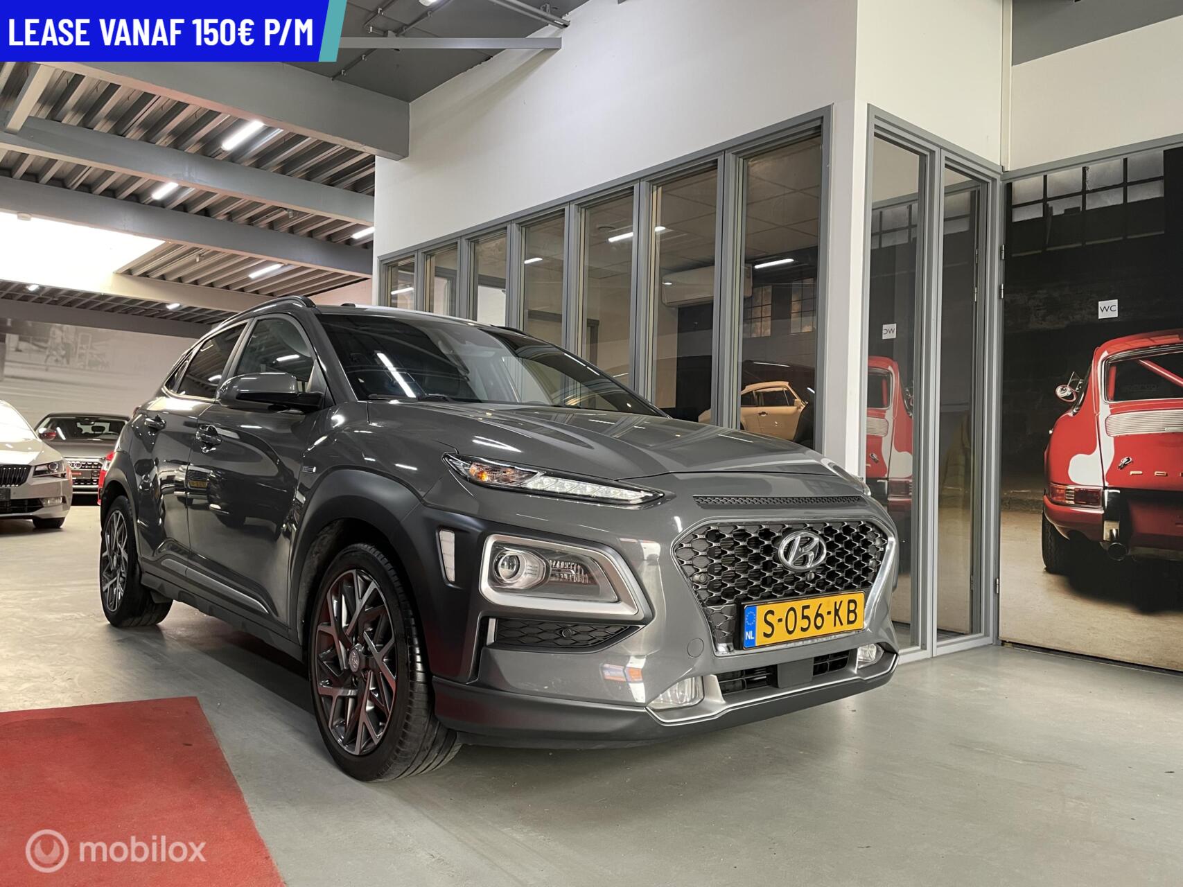 Hyundai Kona 1.6 GDI HEV Automaat  PANORAMA PDC CarPlay Schuifdak Leer 2020 - voorkant