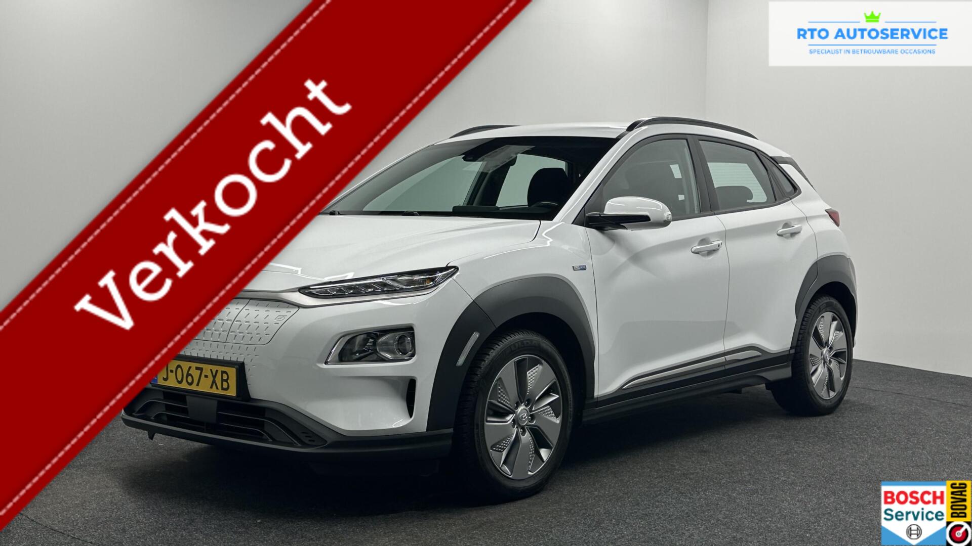 Hyundai Kona EV Comfort 64 kWh 3 Fase Warmtepomp 100 % SOH TREKHAAK CAMERA CARPLAY LM NAVI ECC. 2020 - voorkant