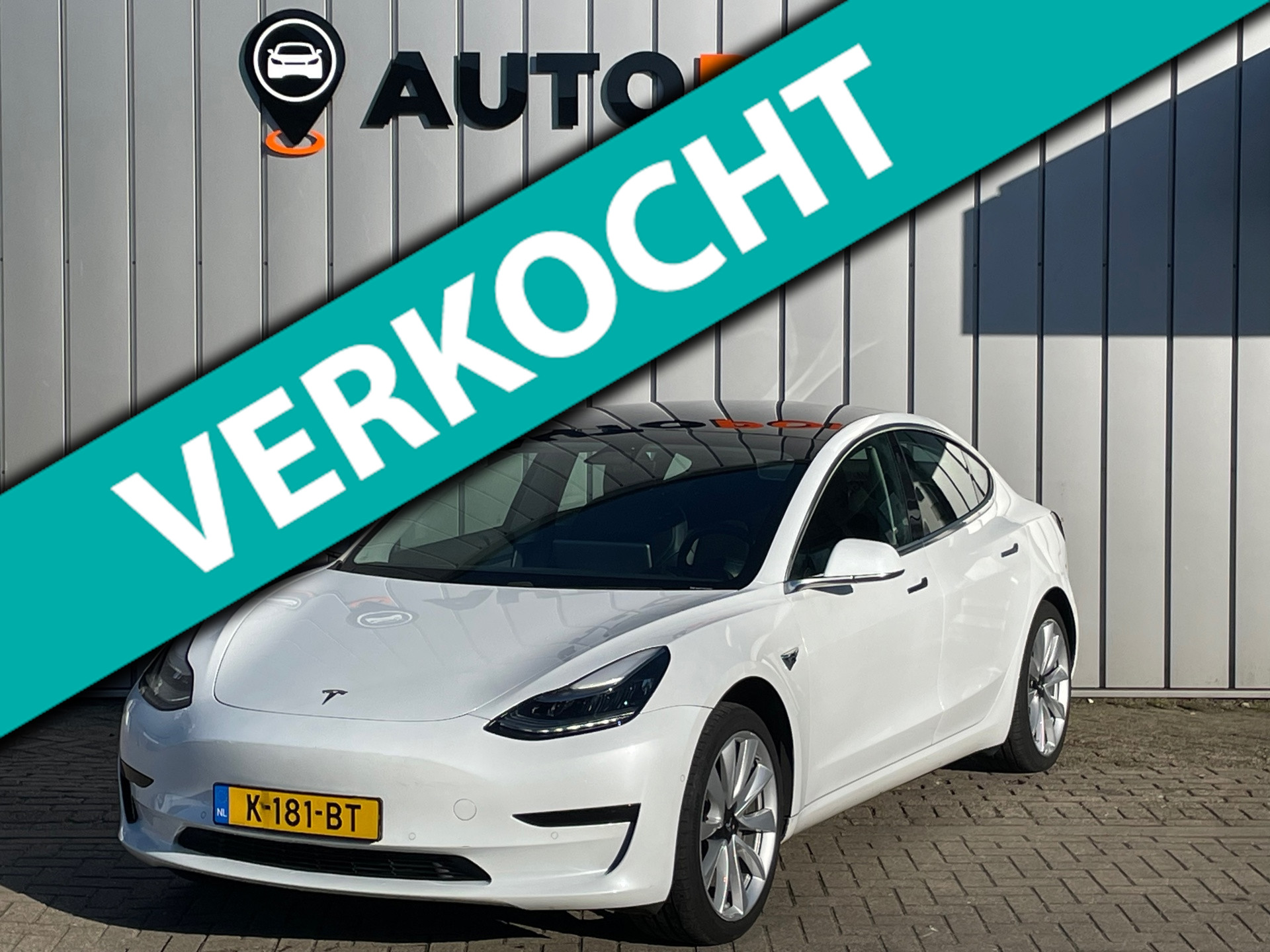 Tesla Model 3 Standard RWD Plus 60 kWh 1EIG ORG NL 91%SOH 2020 - voorkant
