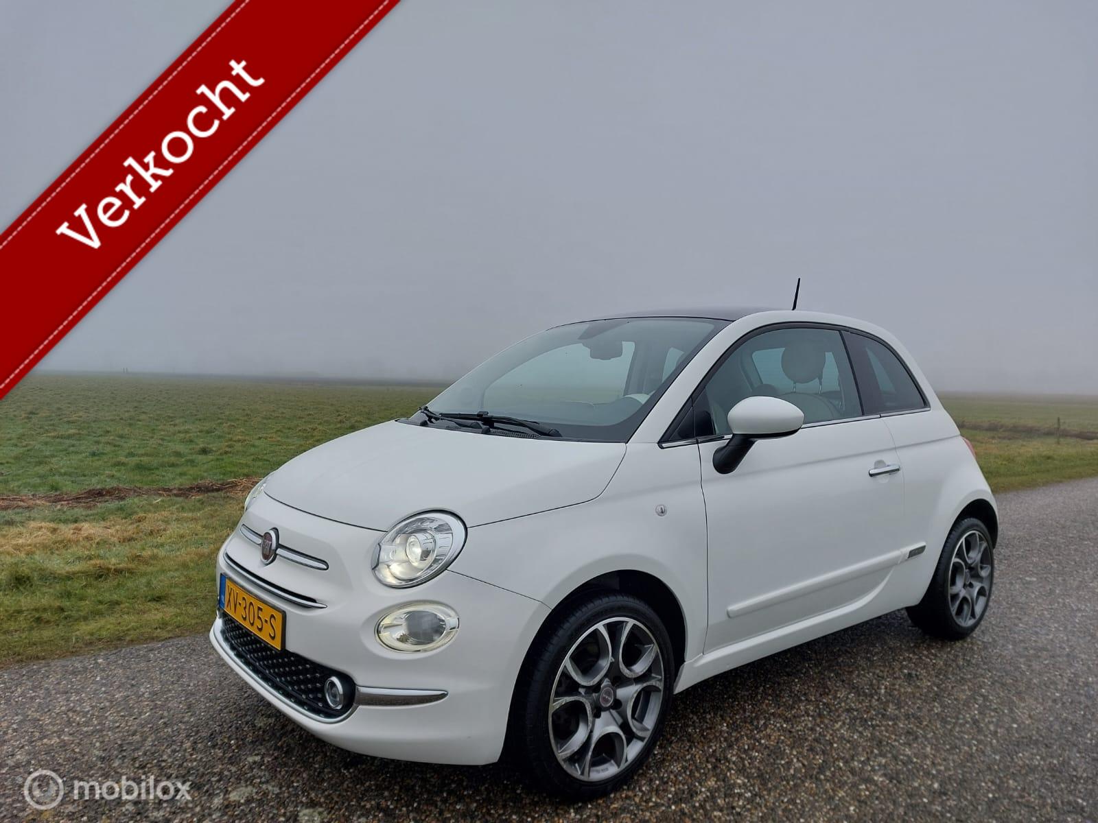 Fiat Fiat 500 1.2 automaat, clima, glazen dak, slechts 29.810 km! 2016 - voorkant