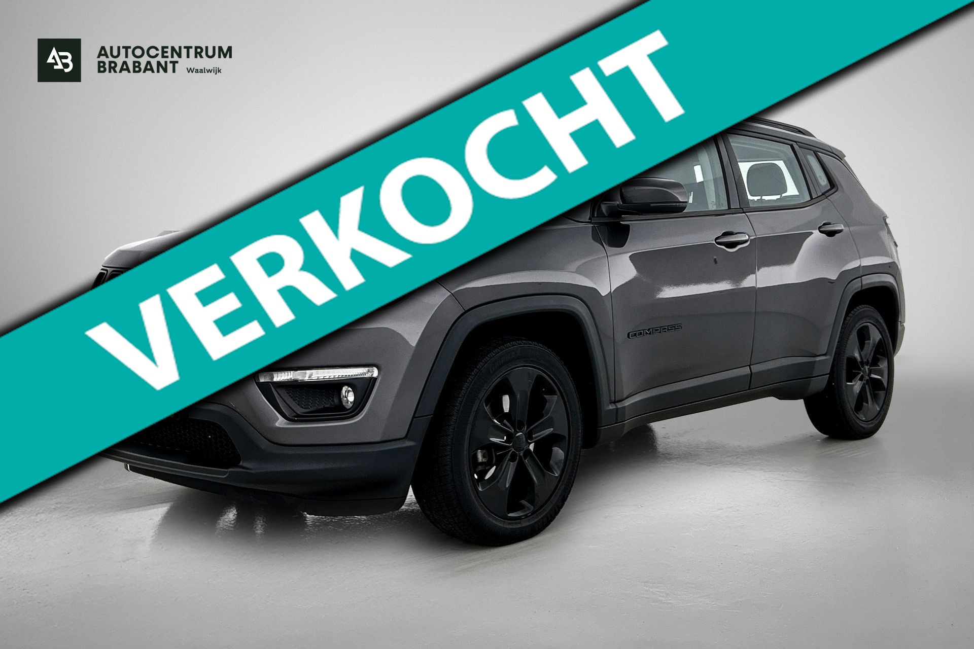 Jeep Compass 1.4 MultiAir Night Eagle(NL-auto, Goed OnderH, Navi, Camera, Parkeersensoren, Leer, Cruise Con, Climate Con, Etc) 2019 - voorkant