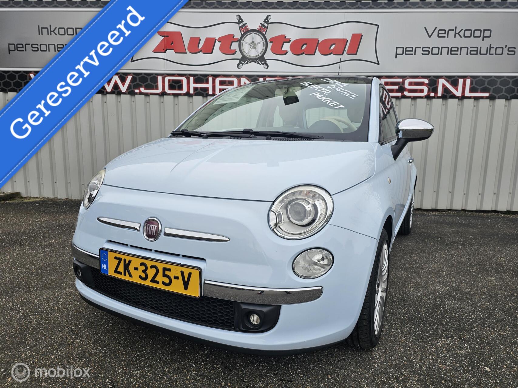 Fiat Fiat 500 1.2 Pop I Clim. contr. I Elektr.-pakket I Nieuwstaat! 2010 - voorkant