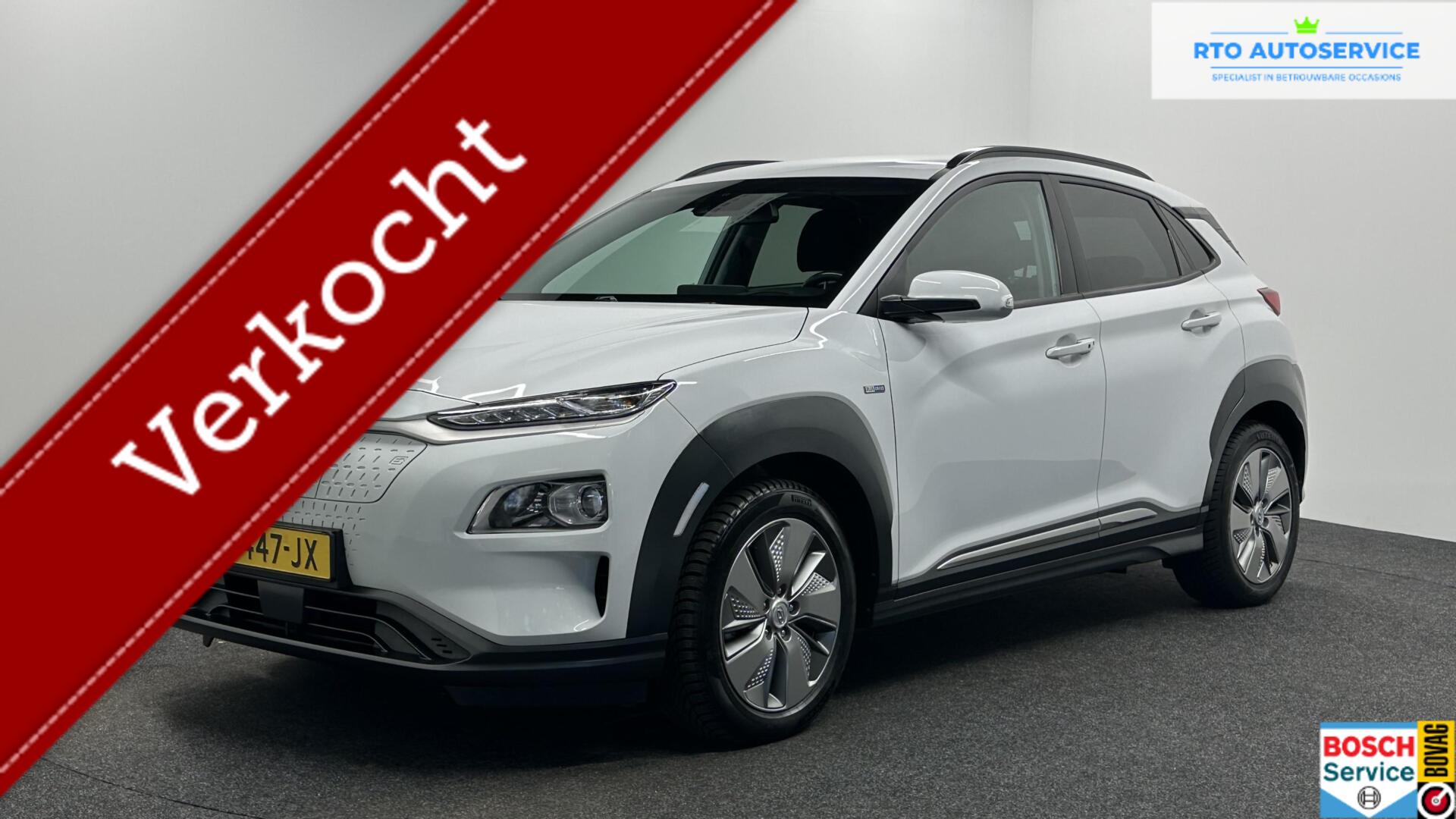 Hyundai Kona EV Comfort 64 kWh 3 Fase Warmtepomp 100 % SOH CAMERA CARPLAY LM NAVI ECC. 2020 - voorkant