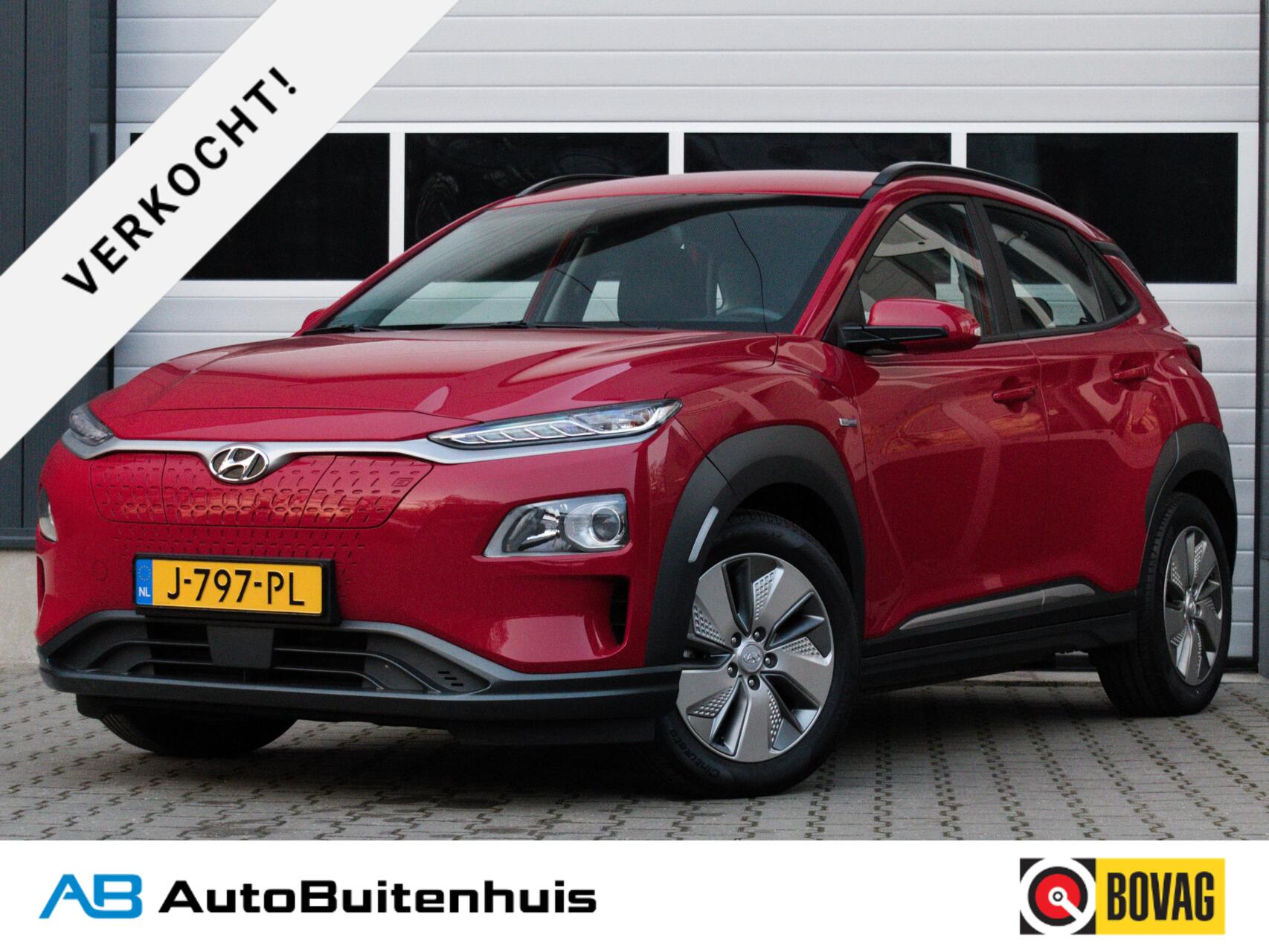 Hyundai Kona EV Comfort 64 kWh|SOH 100%|STOELVERW.|LEDER|CAMERA|CLIMATE|PDC|CARPLAY 2020 - voorkant