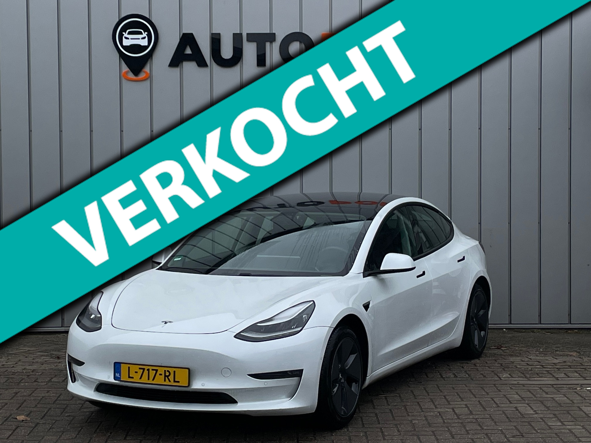 Tesla Model 3 Long Range LFP  *FACELIFT* AWD 75 kWh SOH90% 1E EIG DEALERONDERHOUDEN 2020 - voorkant