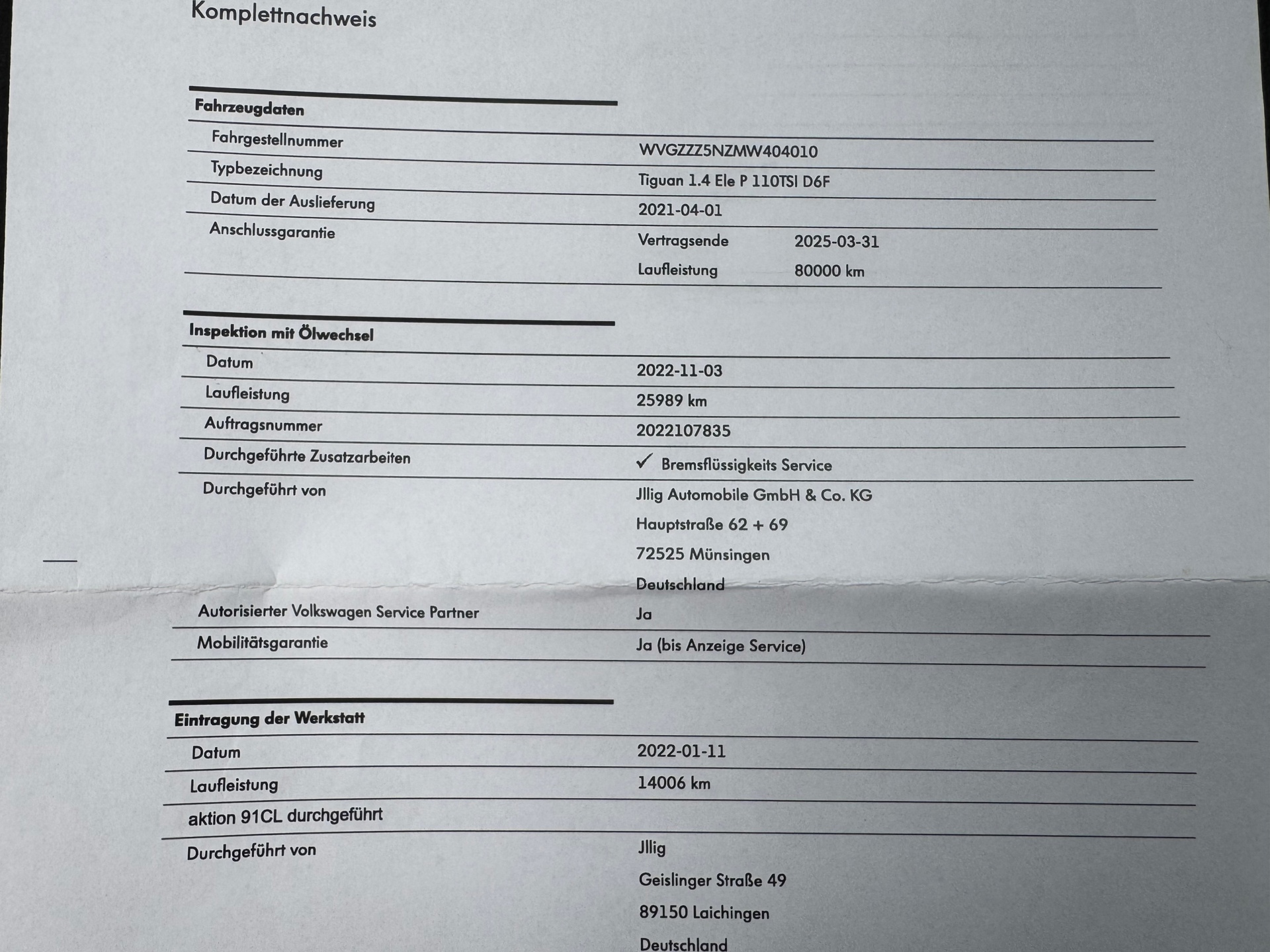 Foto van Volkswagen Tiguan