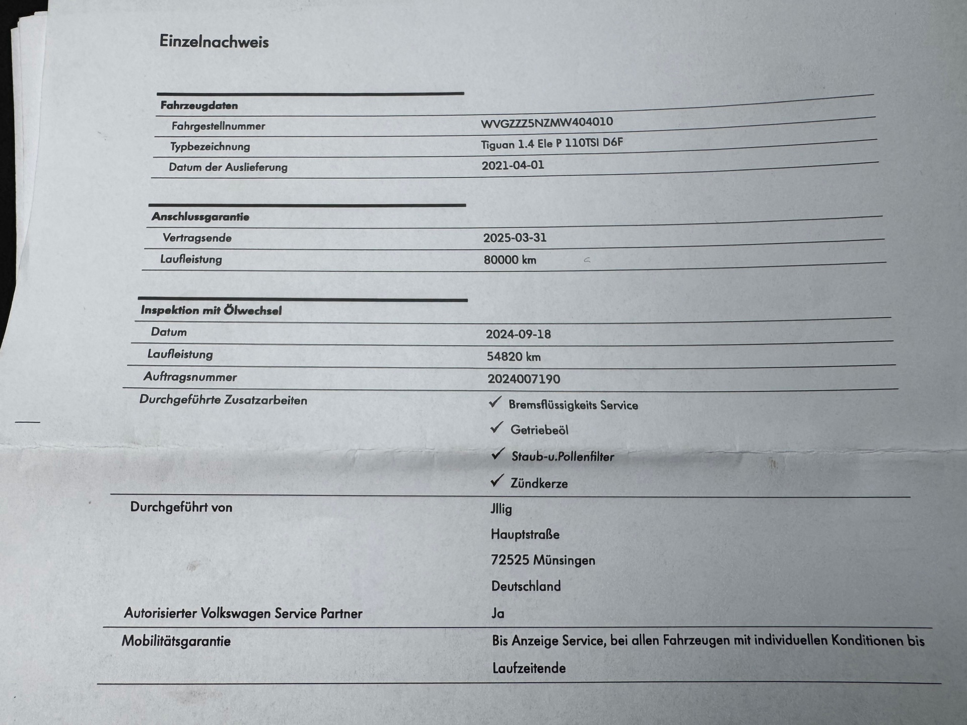 Foto van Volkswagen Tiguan