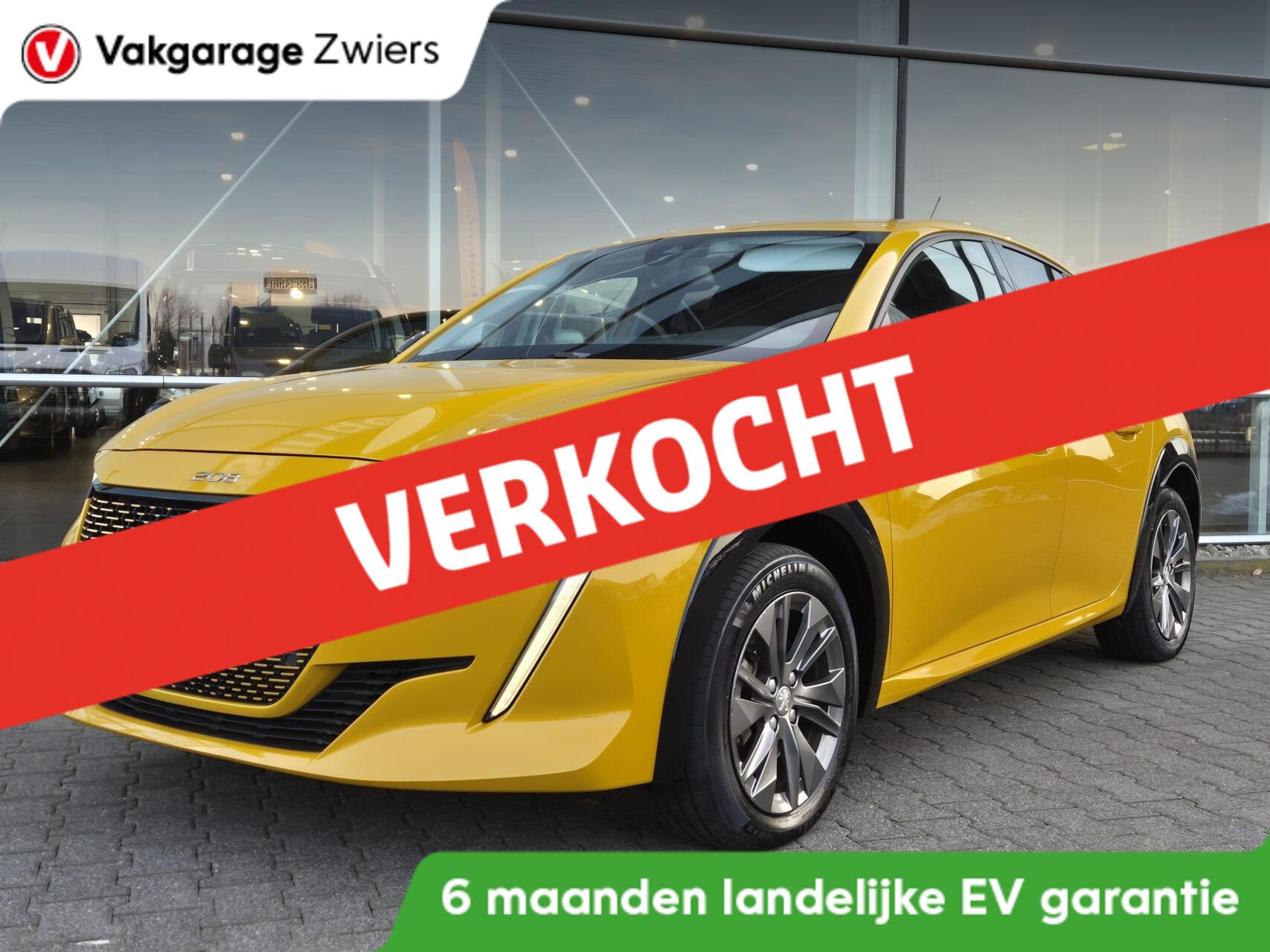 Peugeot 208 EV Allure Pack 50 kWh SOH 92.5% 3D I-Cockpit Apple Carplay PDC 2021 - voorkant