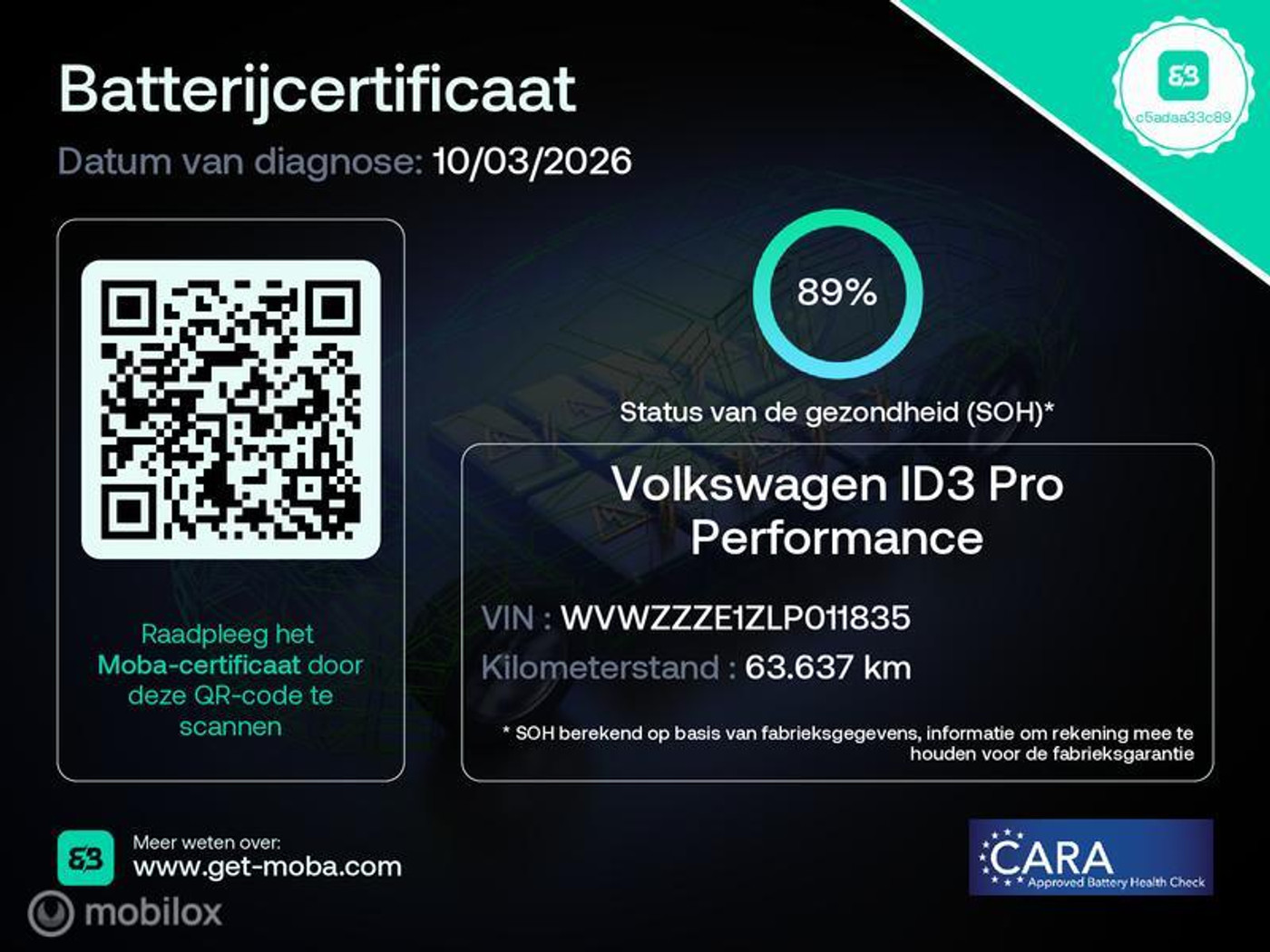Foto van Volkswagen Id.3 Pro 150kw