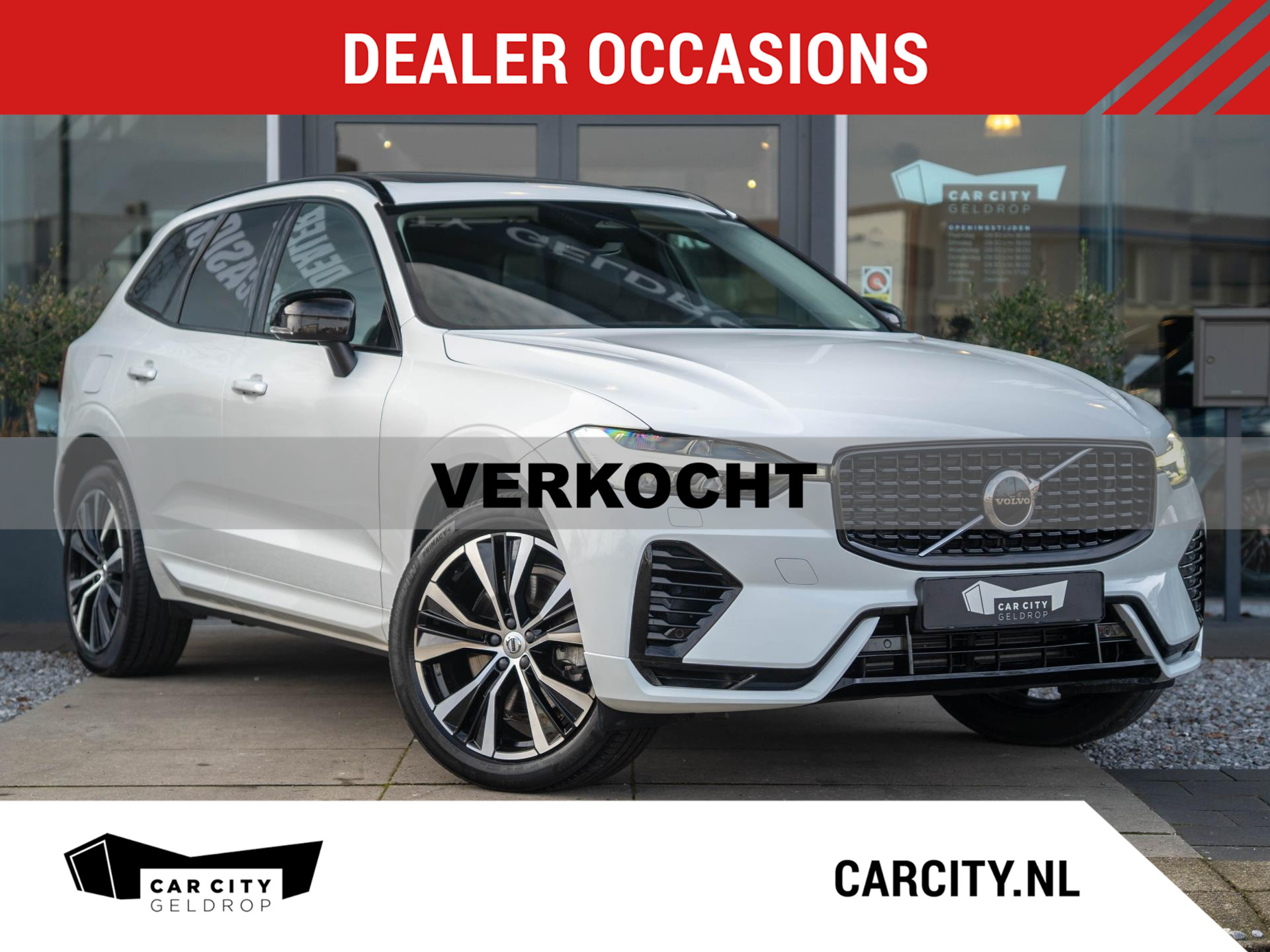 Volvo Xc60 2.0 T6 Plug-in hybrid AWD Ultimate Dark / Pano / trekhaak / ACC / Carplay 2023 - voorkant