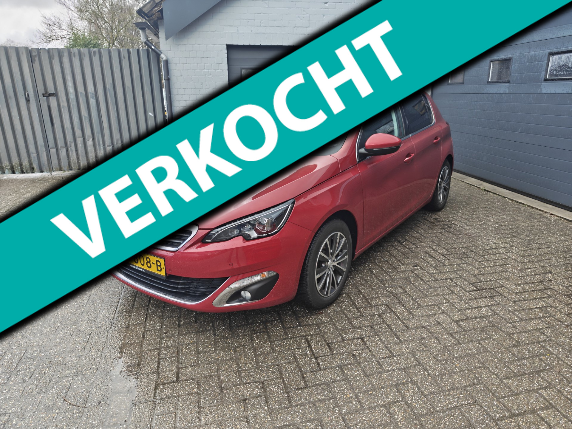 Peugeot 308 1.6 BlueHDi Blue Lease Premium,Panodak,Cruise control,Parking system,Navi,Trekhaak 2017 - voorkant