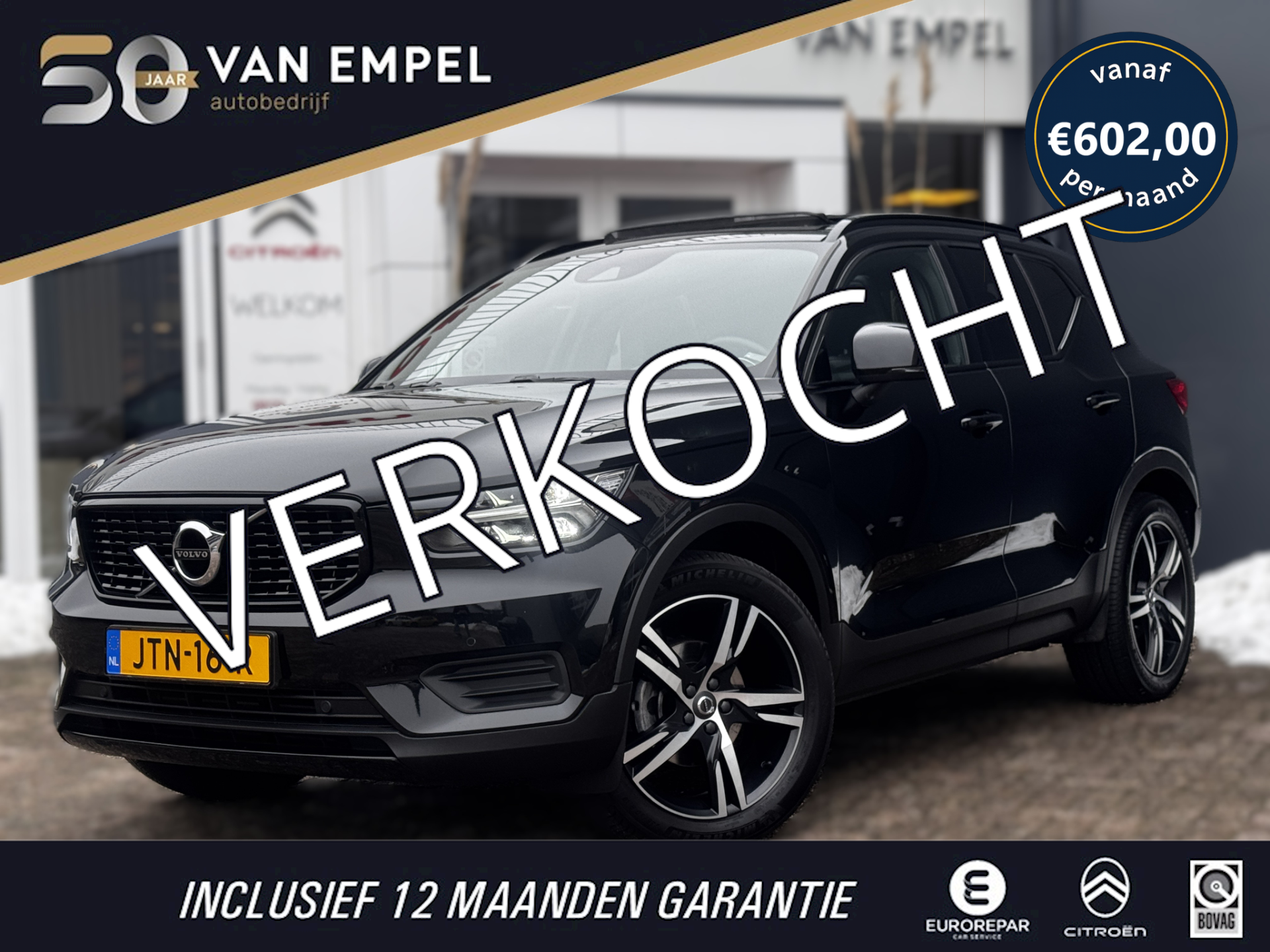 Volvo XC40 1.5 T3 R-Design | Schuif-Kantel Dak | Leder Interieur | Camera | Stoelverwarming | 2020 - voorkant