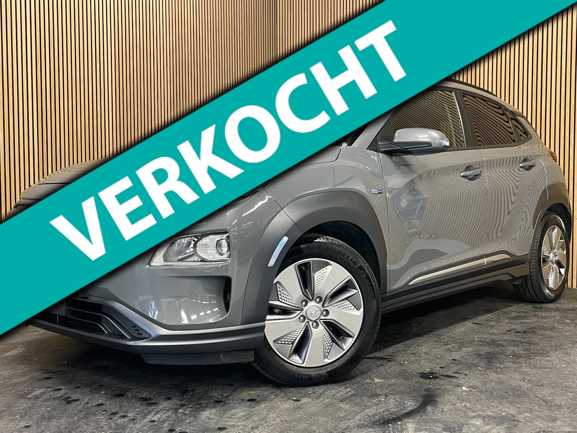 Hyundai Kona EV Fashion Design 39 kWh|100% SOH|ANDROID/CARPLAY|CAMERA|STOEL+STUURVERW|NAVI|LANE-ASSIS|CLIMATE+CRUISE|1eEIG|IN.BTW| 2020 - voorkant