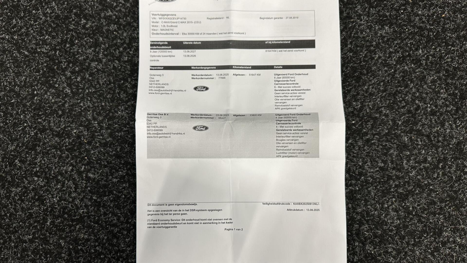 Foto van Ford C-max