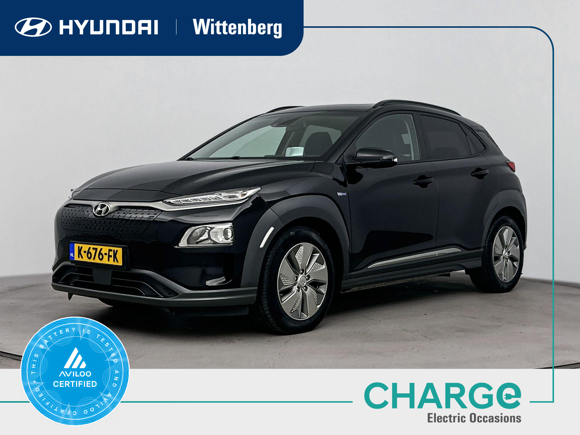 Hyundai Kona EV Fashion 64 kWh 2021 - voorkant