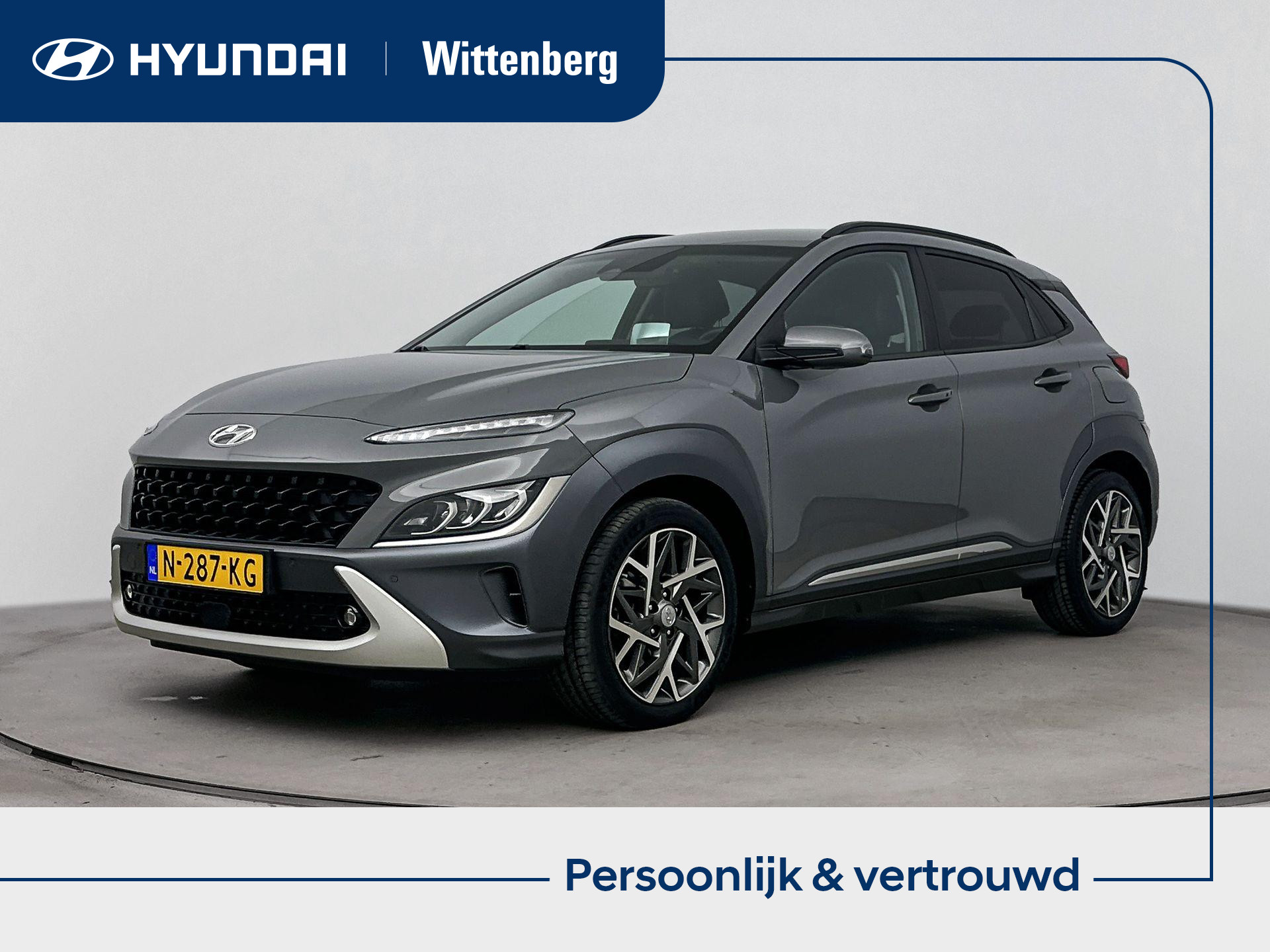 Hyundai Kona 1.6 GDI HEV Premium 2021 - voorkant