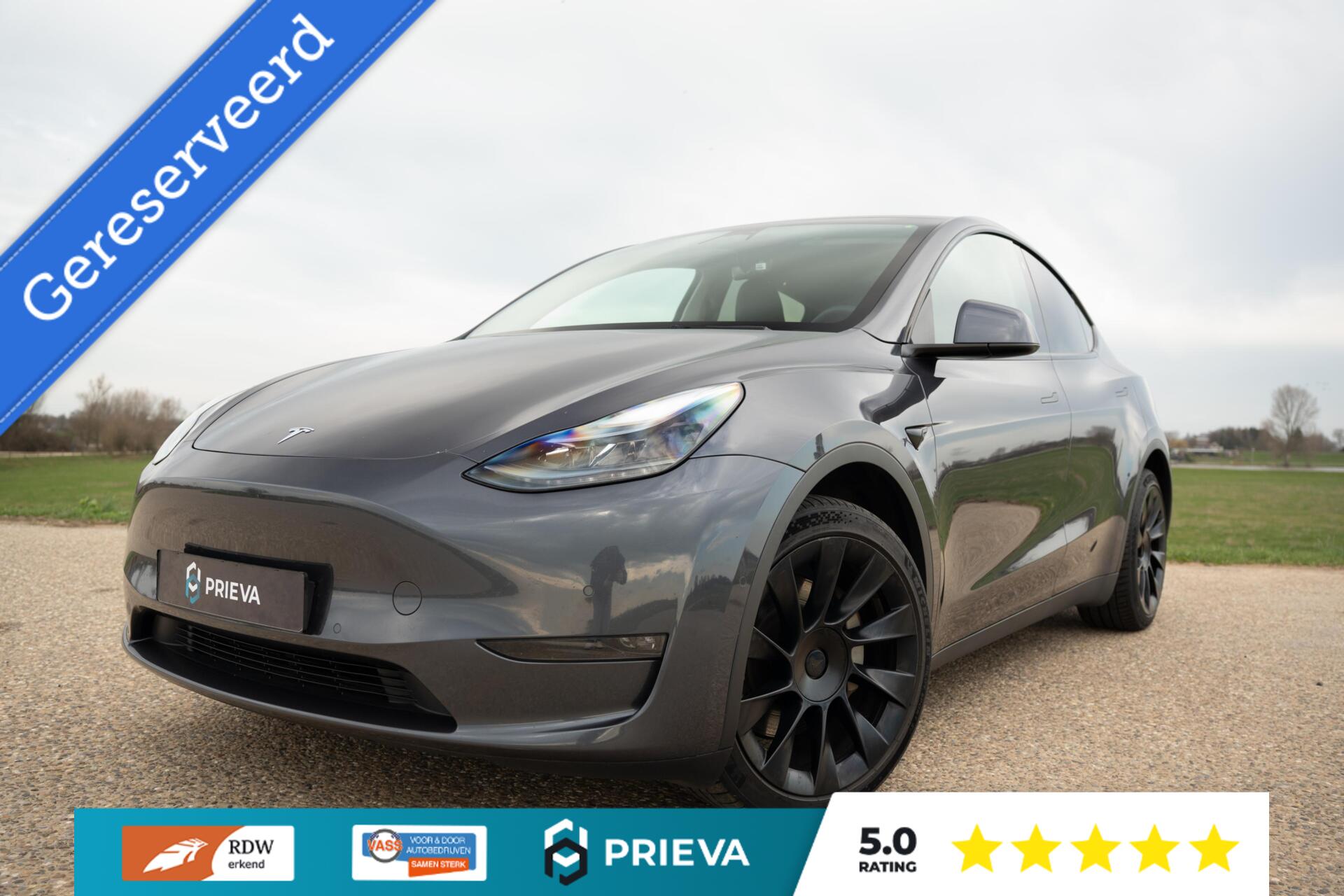 Tesla Model Y Long Range AWD 75 kWh Dual Motor 514PK BTW-er 2022 - voorkant