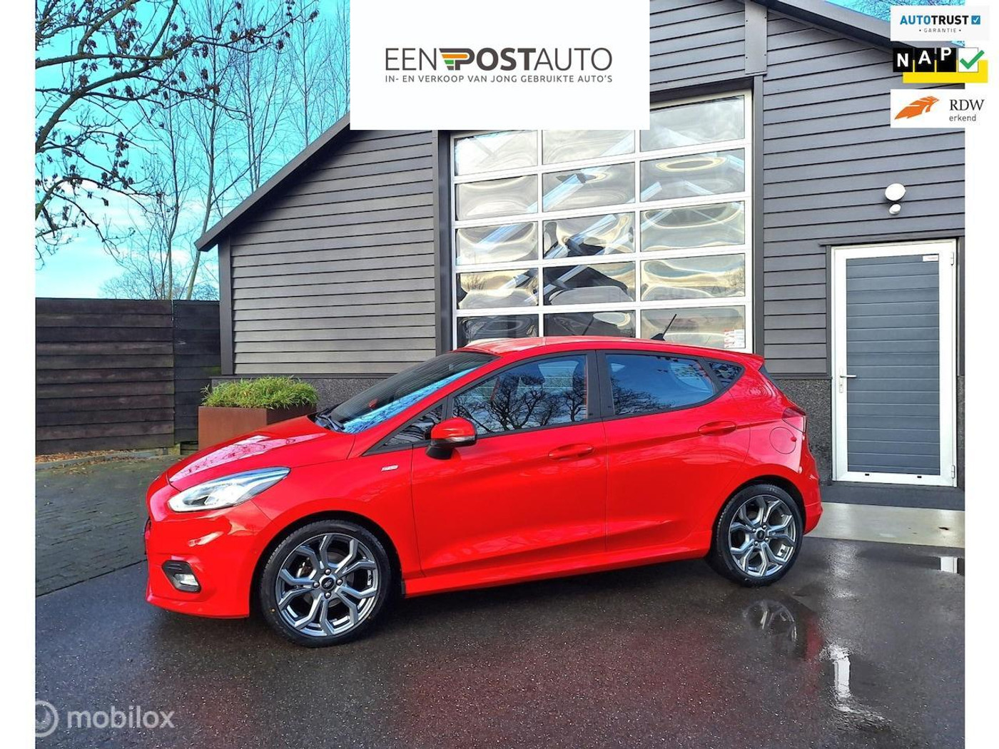 Ford Fiesta 1.0 EcoBoost ST-Line 1e Eig. BTW-Auto, Full-Map Navi, Apple Carplay, Cruise-Control Adap, 2020 - voorkant