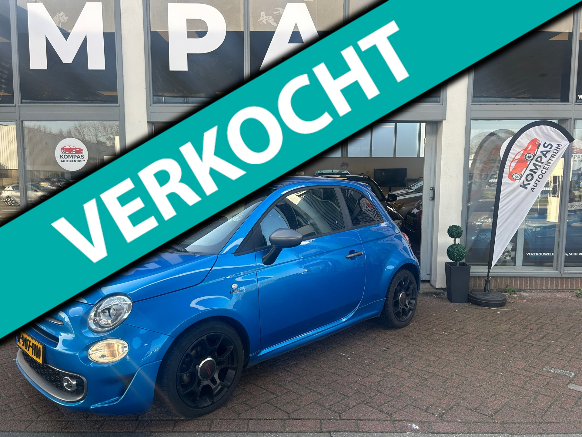 Fiat Fiat 500 0.9 TwinAir Turbo Sport |DIGITALCOCKPIT|GROOTSCHERM|P.SENSOREN|AIRCO|APK 2016 - voorkant