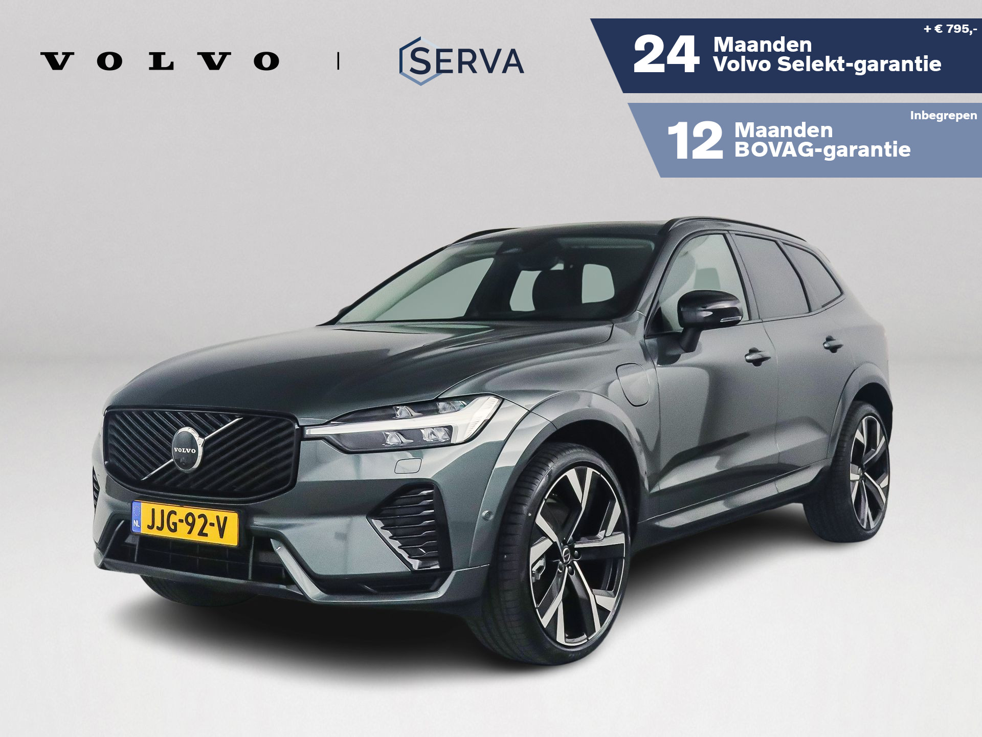 Volvo Xc60 T6 Plug-in hybrid AWD Ultra Dark | Panoramadak | 360° camera | Bowers & Wilkins | Luchtvering | Head-up Display | Stoelventilatie & Verwarming | Stuurverwarming | Trekhaak 2025 - voorkant