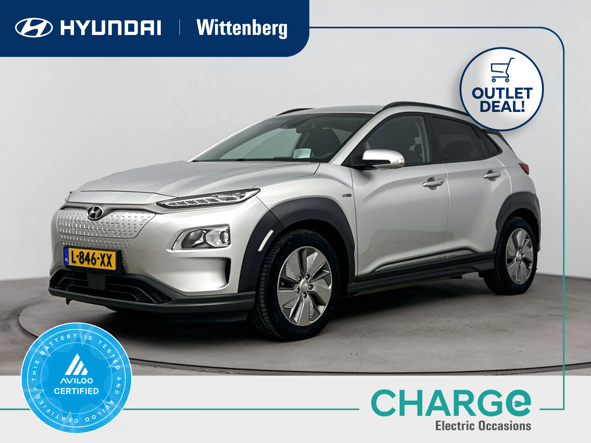 Hyundai Kona EV Fashion 64 kWh 2021 - voorkant