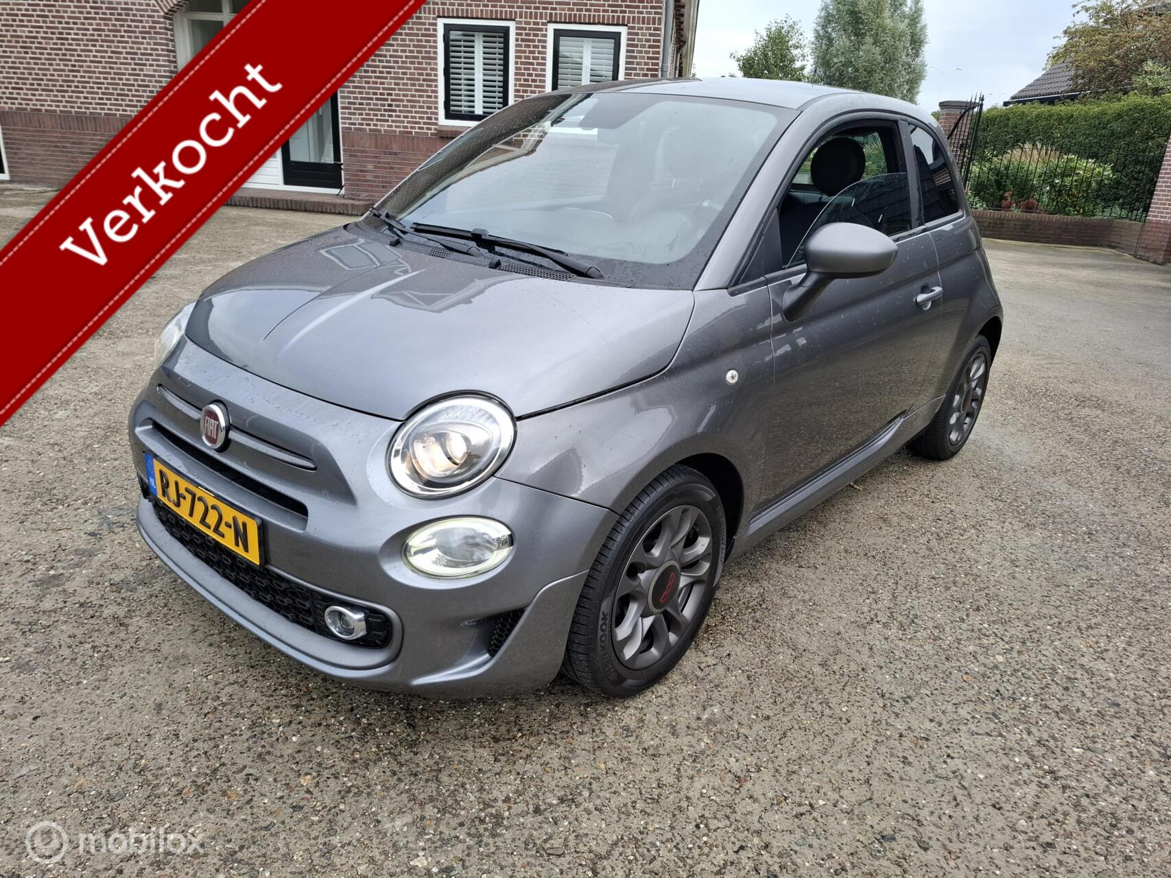 Fiat Fiat 500 0.9 TwinAir Turbo Sport/half leder stoelen 2017 - voorkant