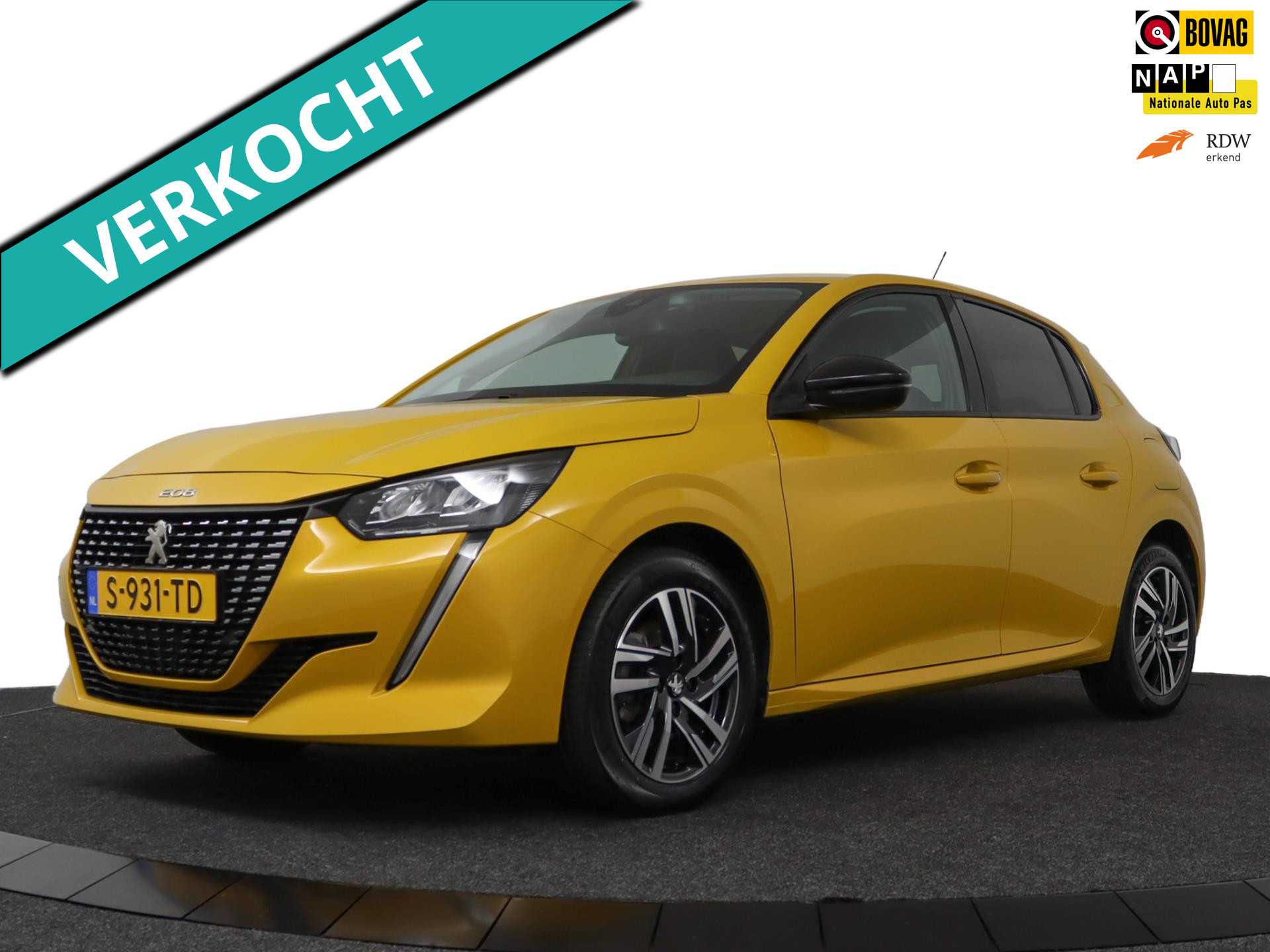 Peugeot 208 1.2T 100 pk Allure - Camera/Volaut.Airco/Carplay 2023 - voorkant