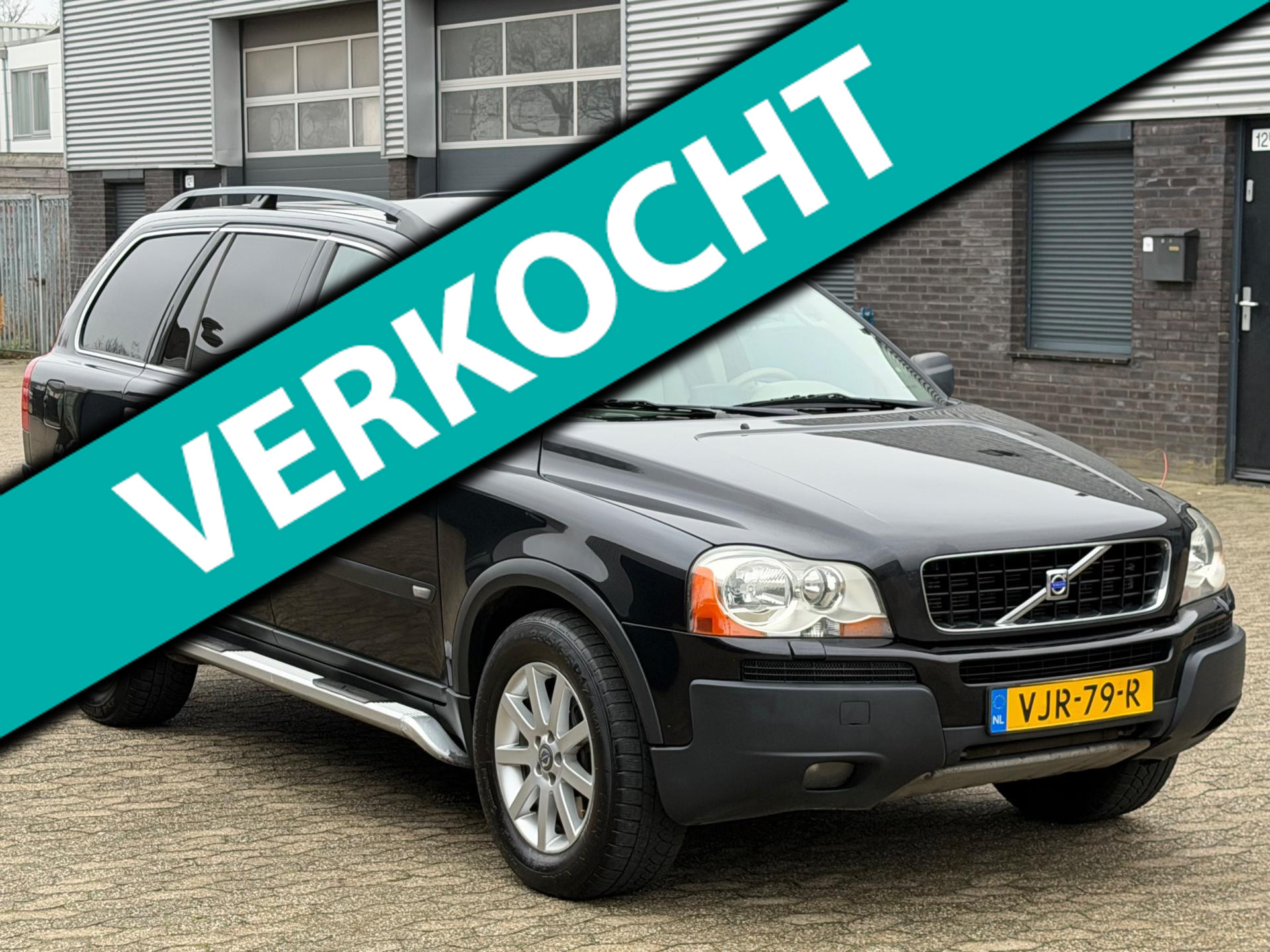 Volvo Xc90 2.9 T6 Executive GRIJS KENTEKEN 2250KG TREKKEN XENON LEER CLIMA CRUISE TREKHAAK 2003 - voorkant